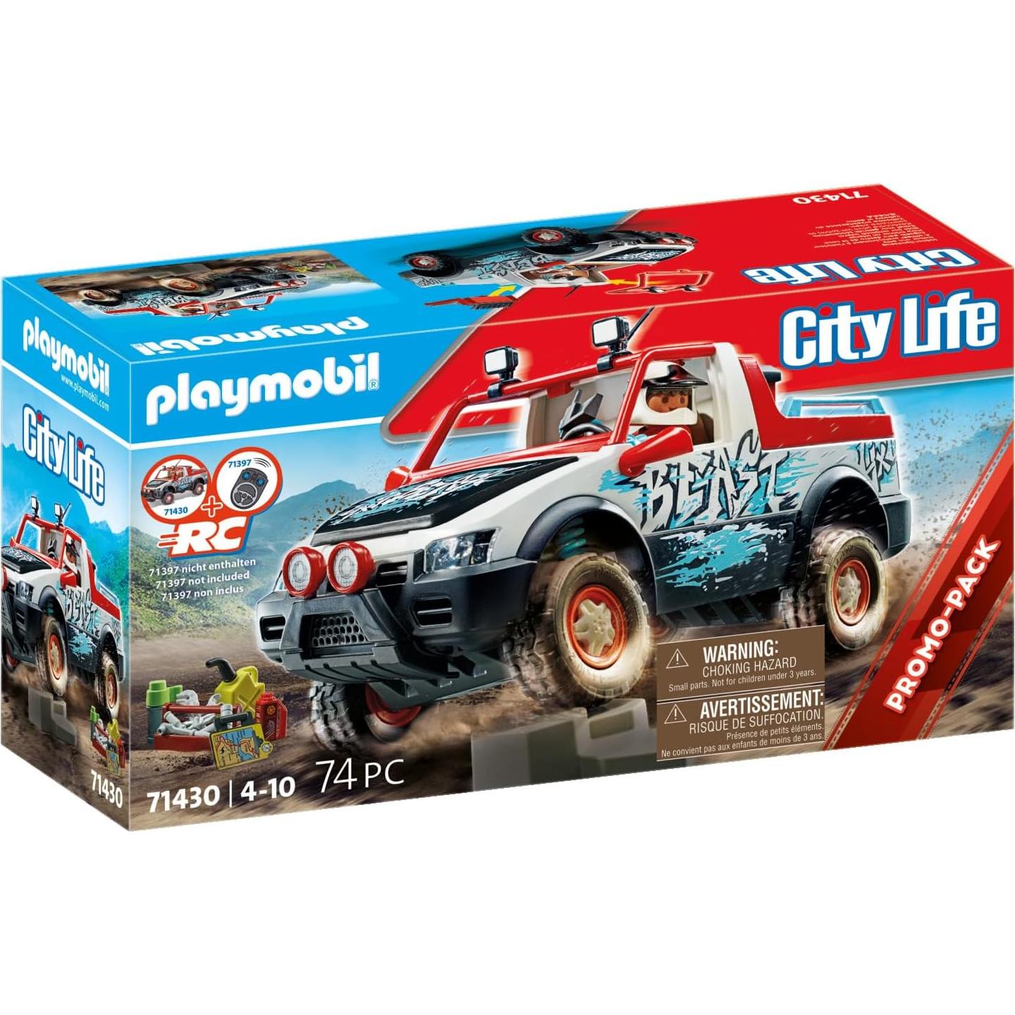 Juego de Coche de Rally Playmobil 74 Piezas con Figura