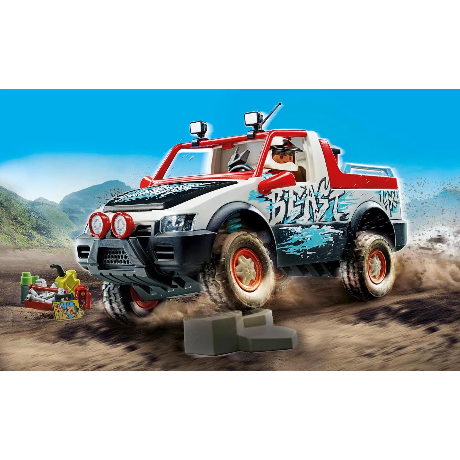 Juego de Coche de Rally Playmobil 74 Piezas con Figura