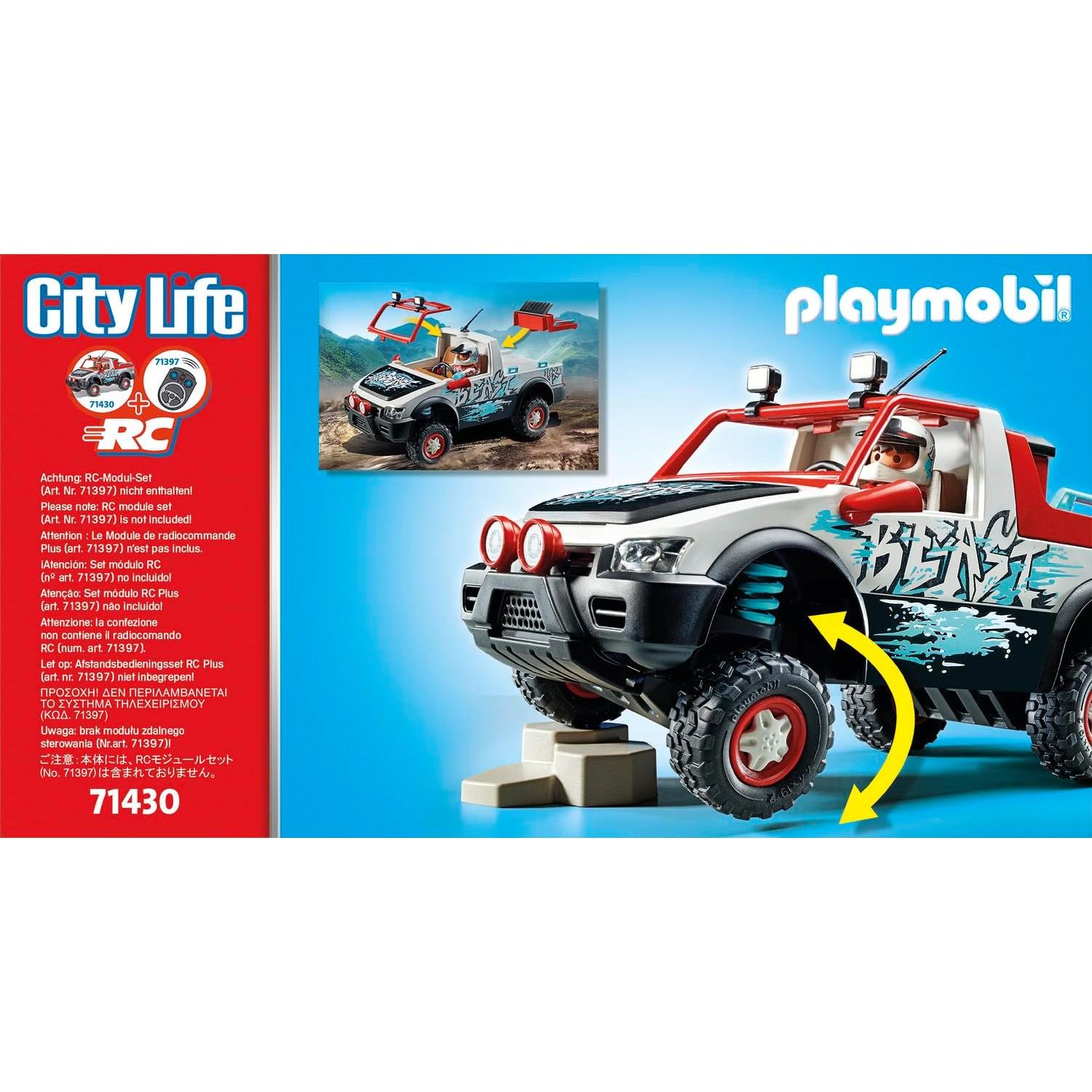 Juego de Coche de Rally Playmobil 74 Piezas con Figura