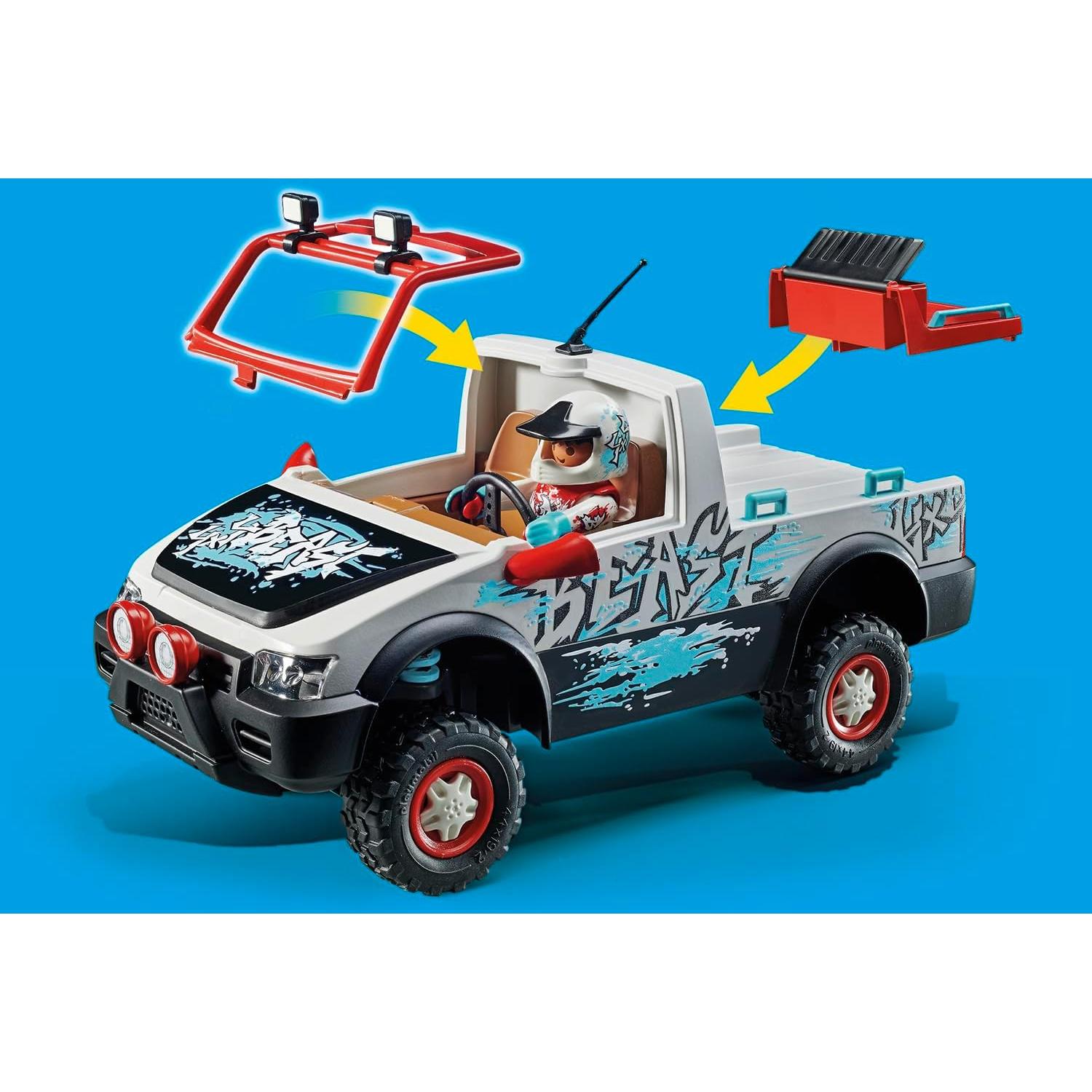 Juego de Coche de Rally Playmobil 74 Piezas con Figura