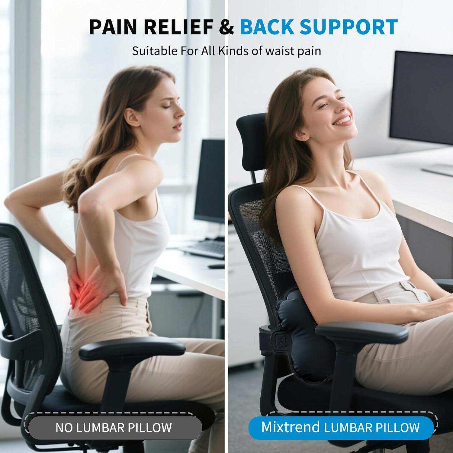 Almohada Lumbar Inflable Mixtrend HT-106 Espuma Viscoelástica