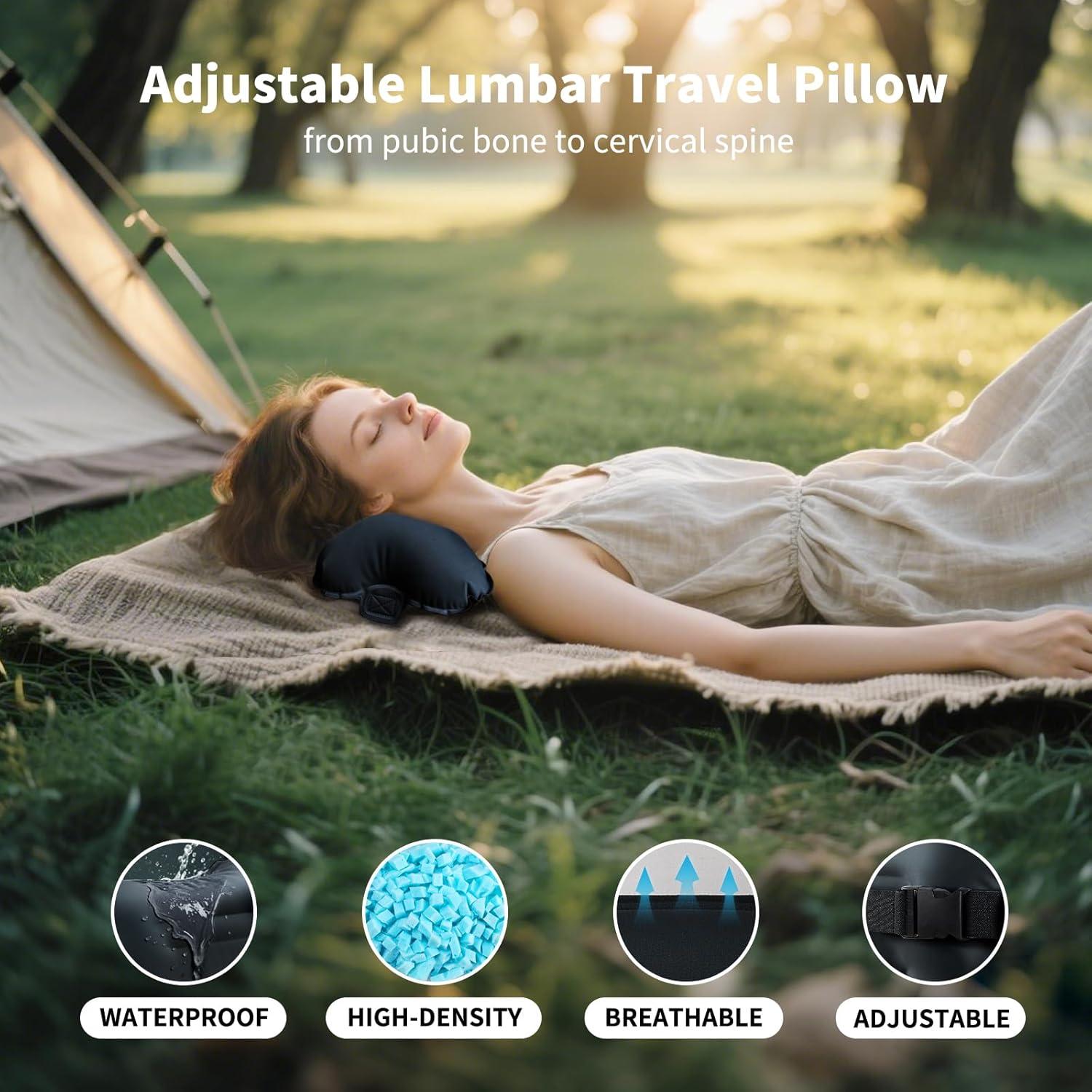 Almohada Lumbar Inflable Mixtrend HT-106 Espuma Viscoelástica