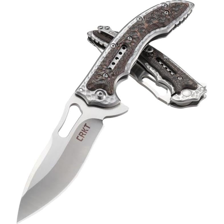 Cuchillo Plegable CRKT Fossil 5460 Acero Inoxidable Marrón