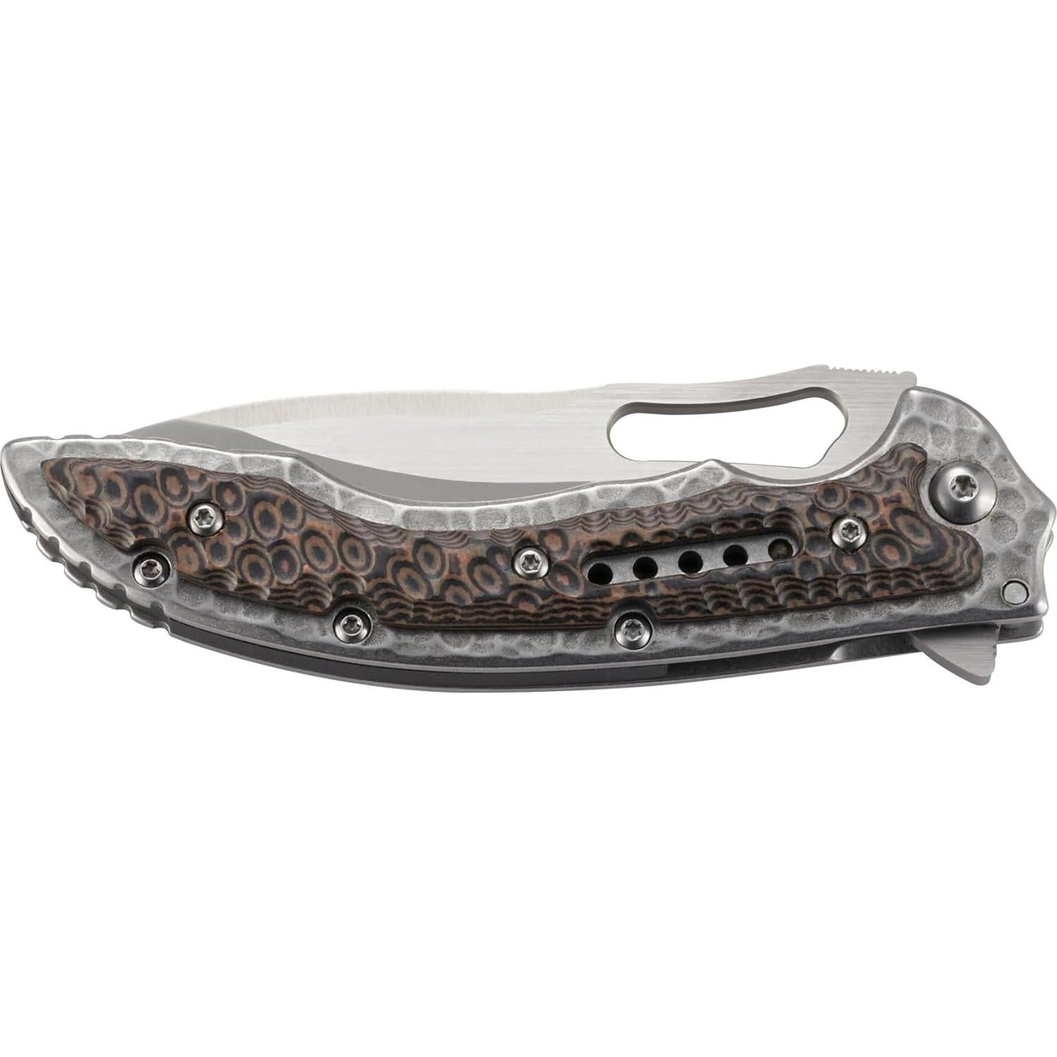 Cuchillo Plegable CRKT Fossil 5460 Acero Inoxidable Marrón