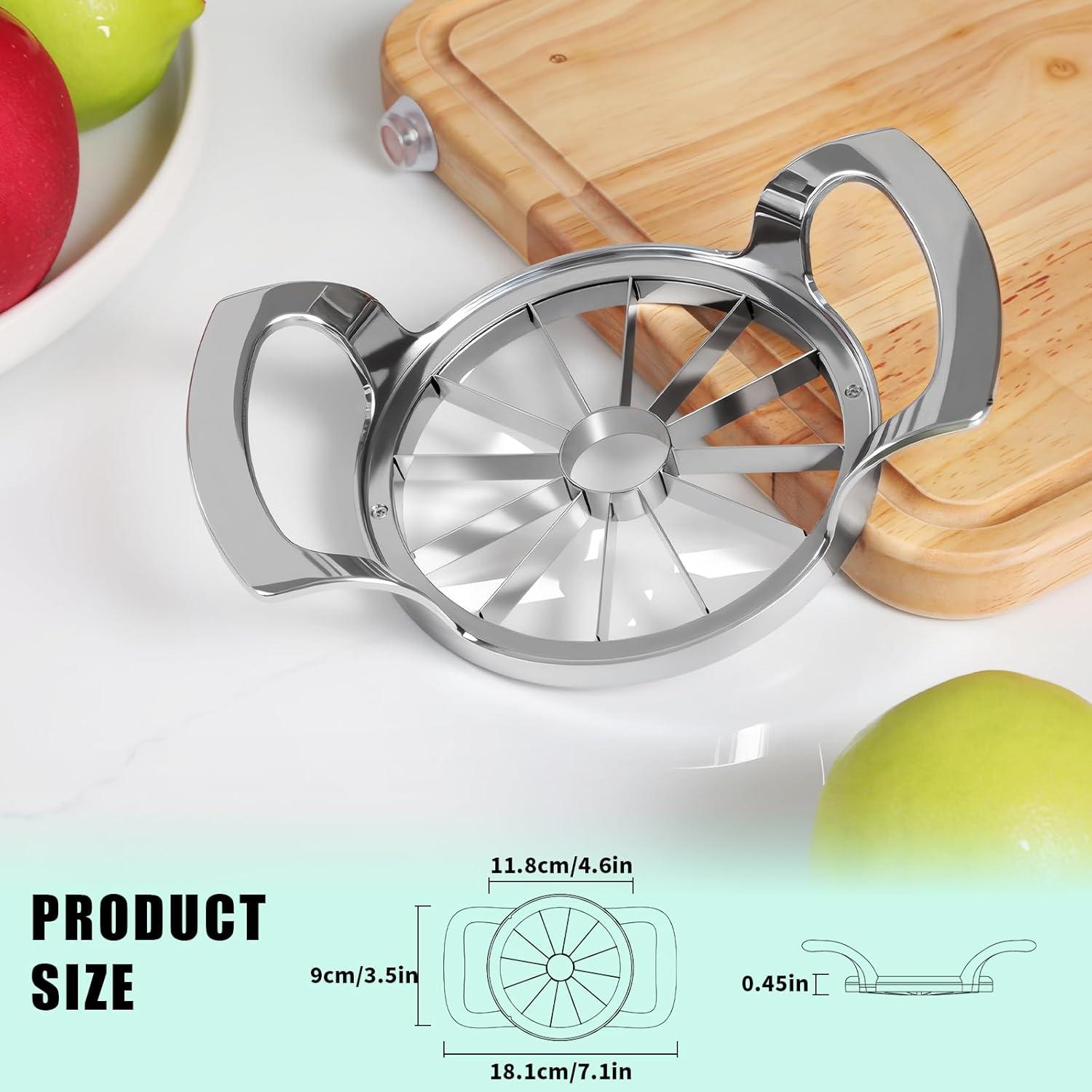 Cortador de Manzanas LIIGEMI con 12 Cuchillas de Acero Inoxidable