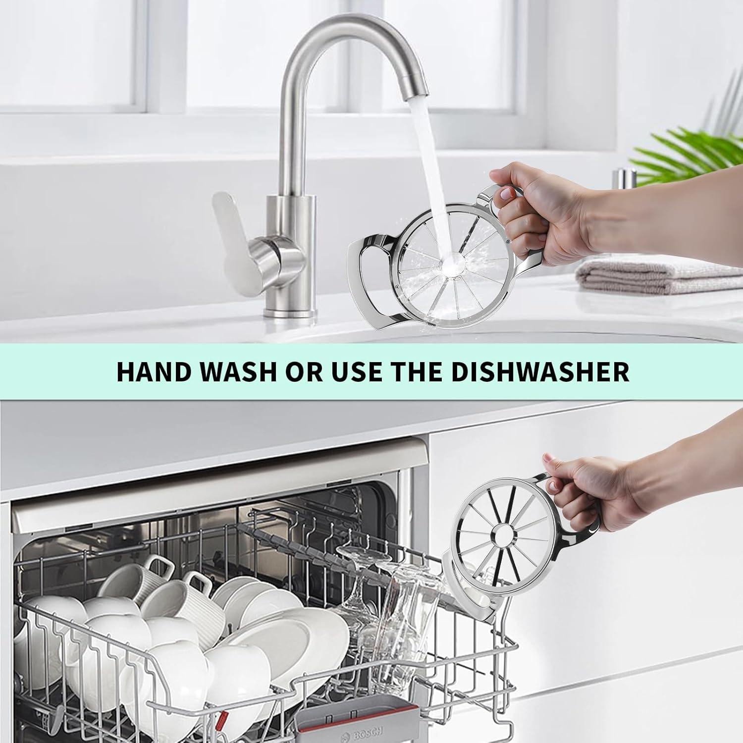 Cortador de Manzanas LIIGEMI con 12 Cuchillas de Acero Inoxidable