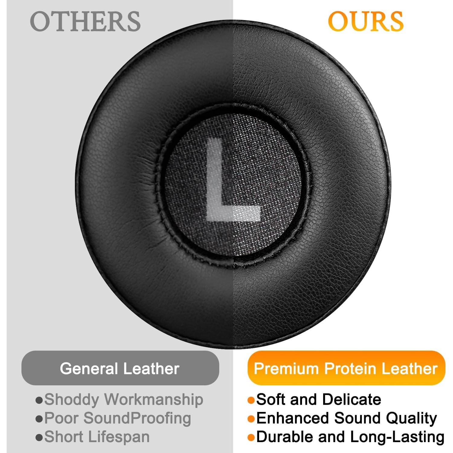 Almohadillas de Reemplazo SOULWIT para Auriculares Yamaha HPH-50B - Negro