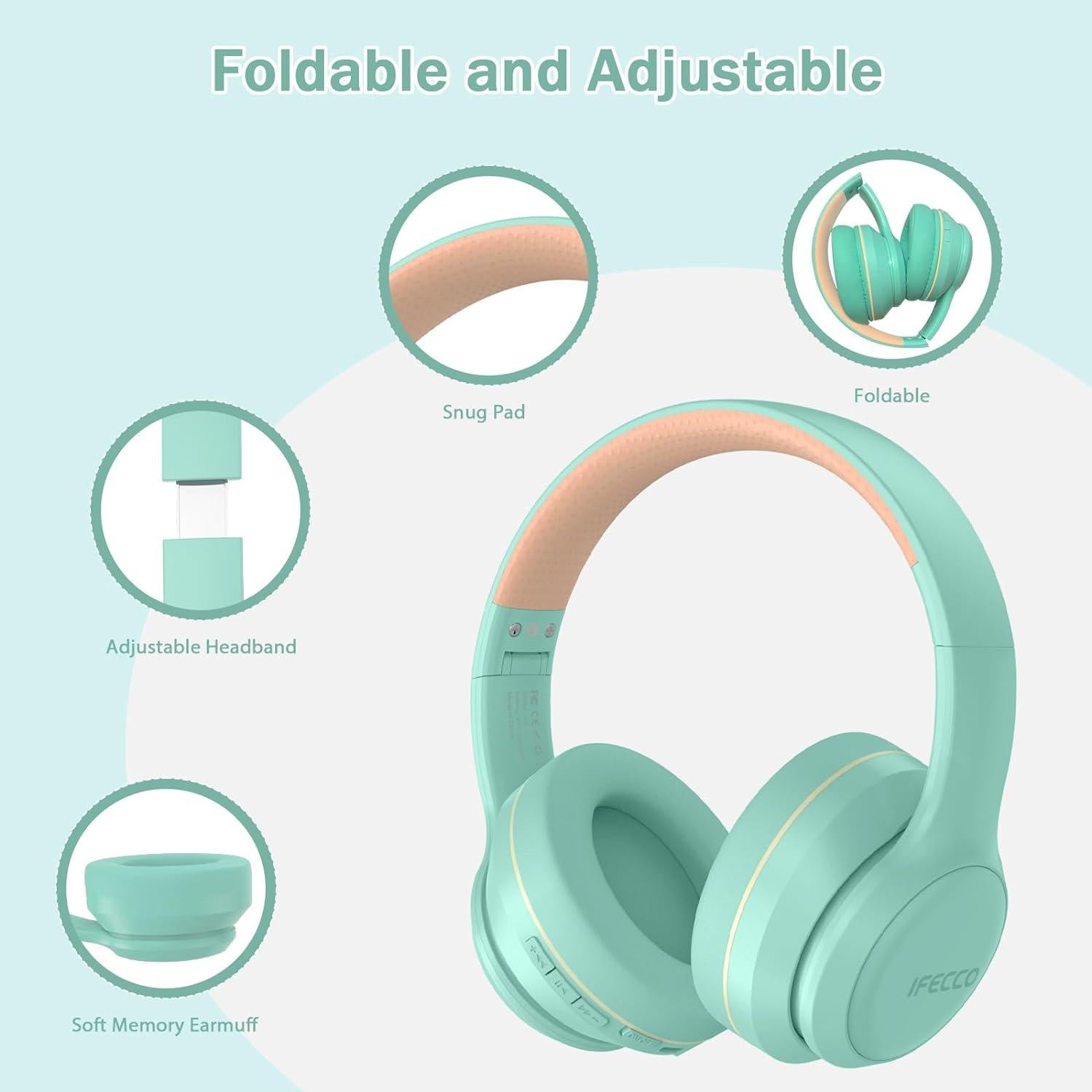 Auriculares Inalámbricos IFECCO S5 Bluetooth 5.3 con Cancelación de Ruido