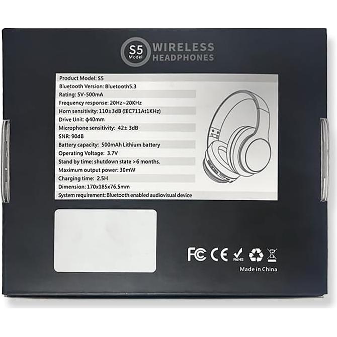 Auriculares Inalámbricos IFECCO S5 Bluetooth 5.3 con Cancelación de Ruido