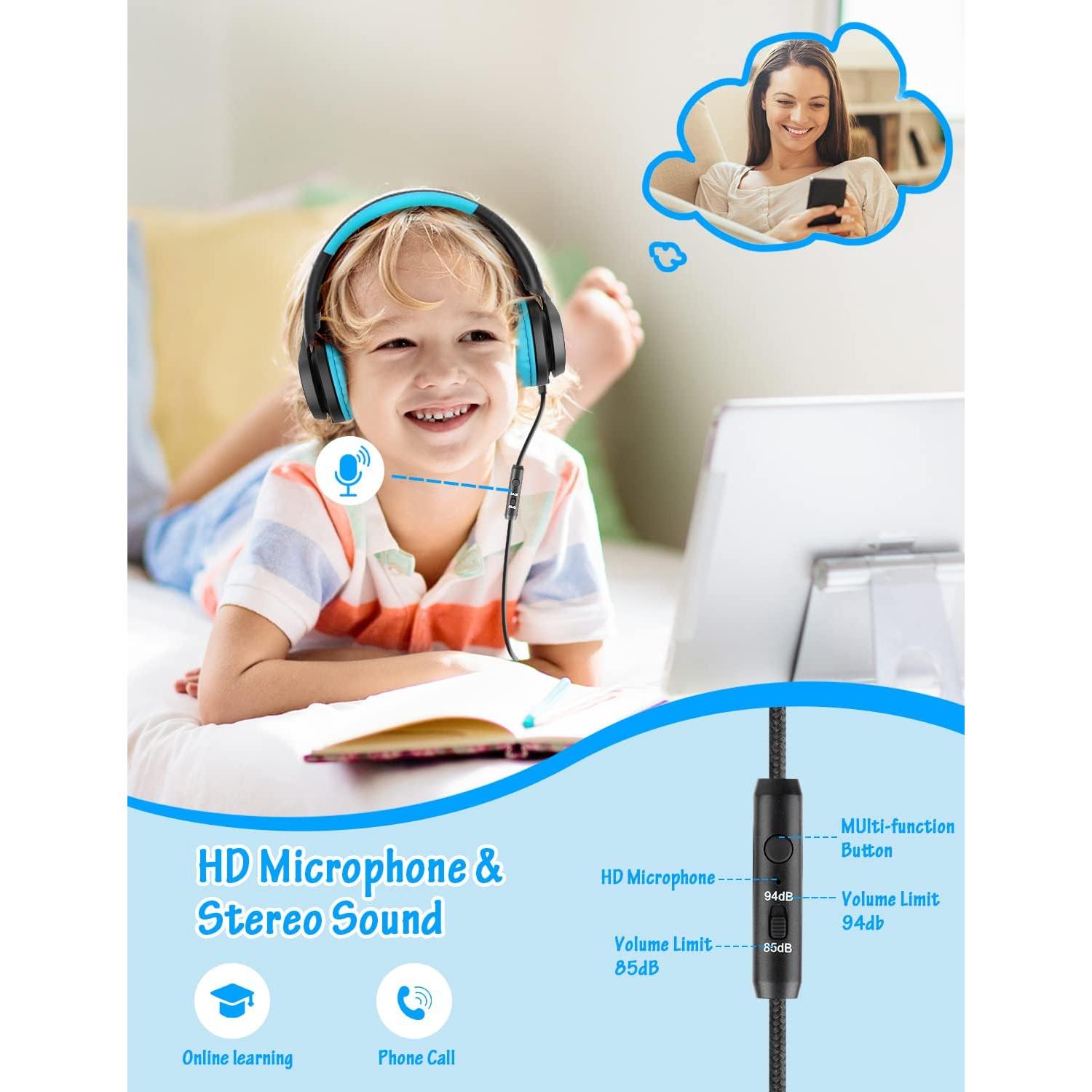 Auriculares Voopwink para Niños con Micrófono 85dB/94dB