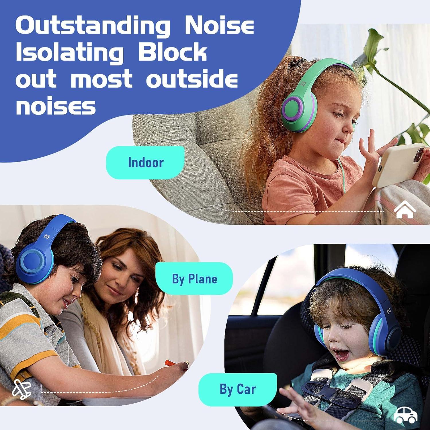 Auriculares para Niños Mevoix AB096-L con Micrófono 94dB Azul