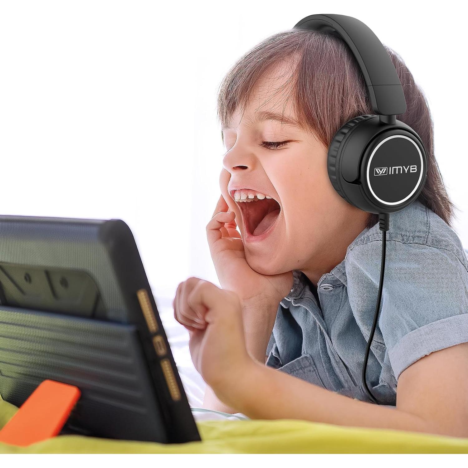 Auriculares IMYB para Niños V1 Plegables 40mm Negro