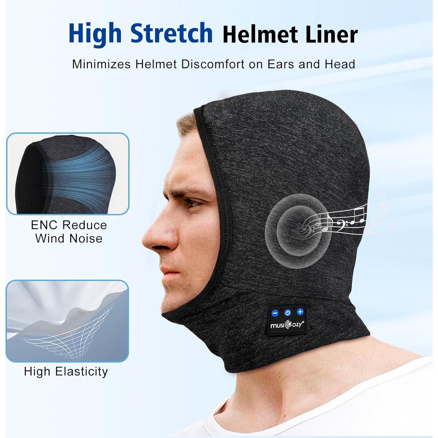 MUSICOZY Máscara Balaclava Térmica con Auriculares Bluetooth 5.4