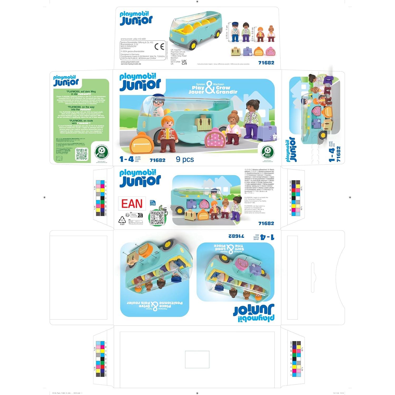 Autobús de Transporte Playmobil Junior 1-4 años