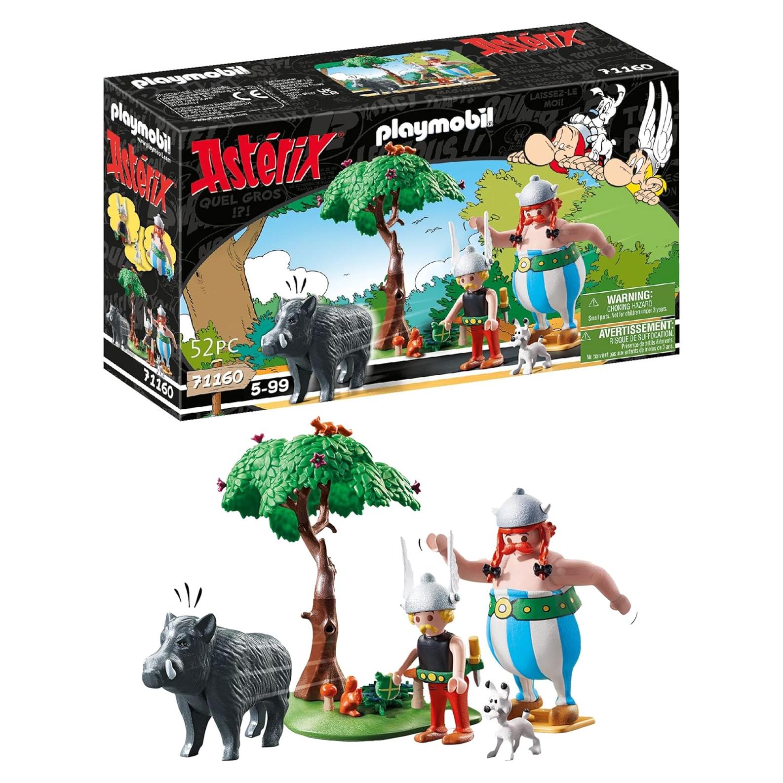 PLAYMOBIL Asterix 71160 Caza de Jabalí con Árbol