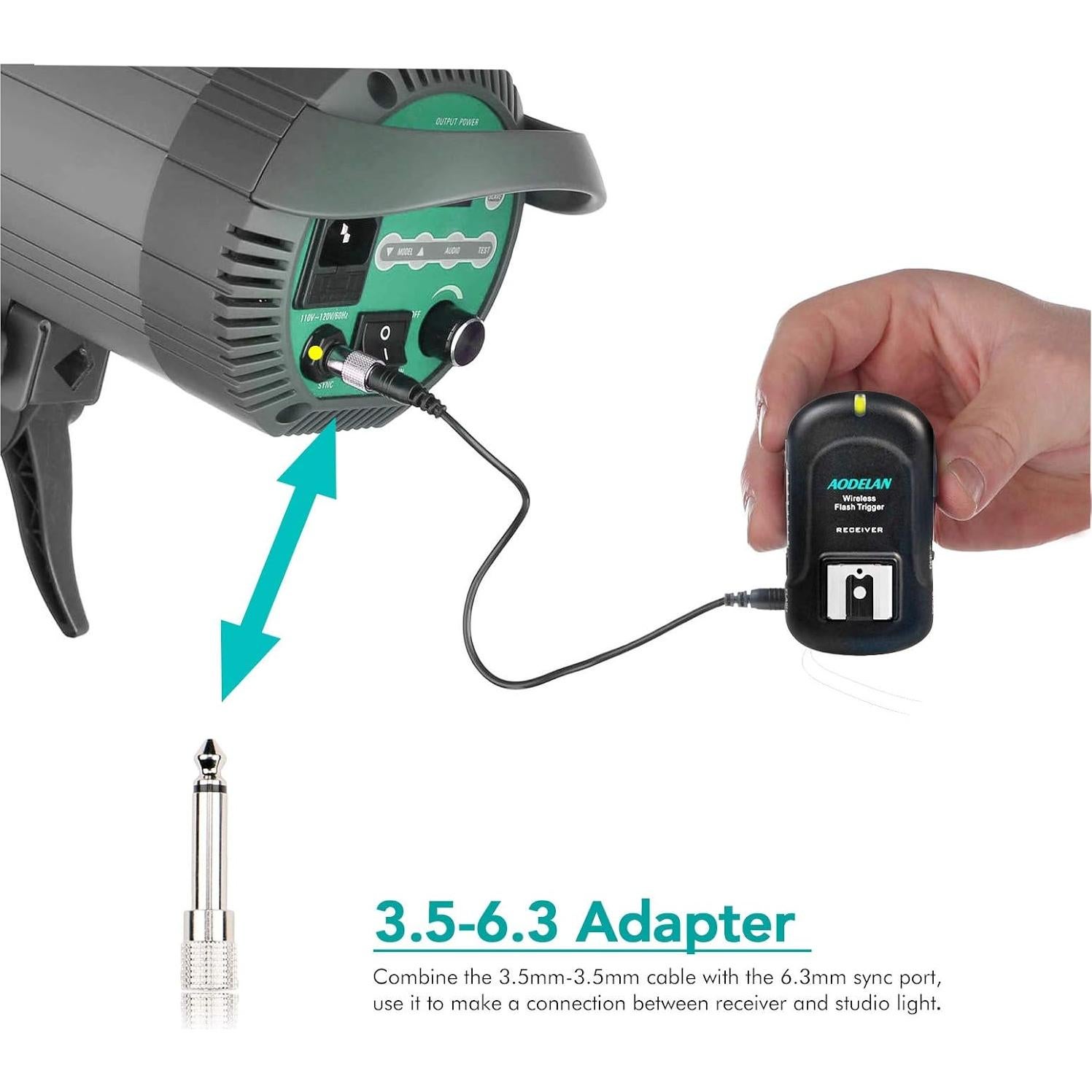 Conjunto Inalámbrico AODELAN FT-8 con 8 Canales y Rango 200m