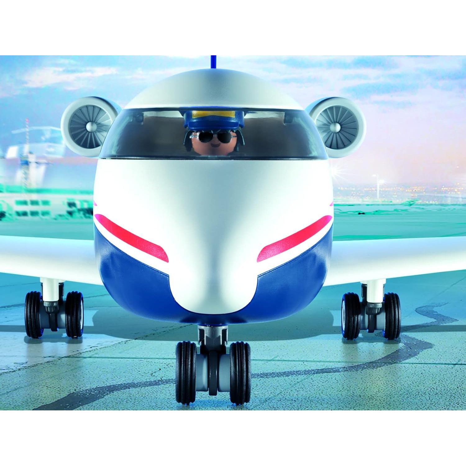 PLAYMOBIL Aeropuerto City Action 71153 con Avión 146 Piezas