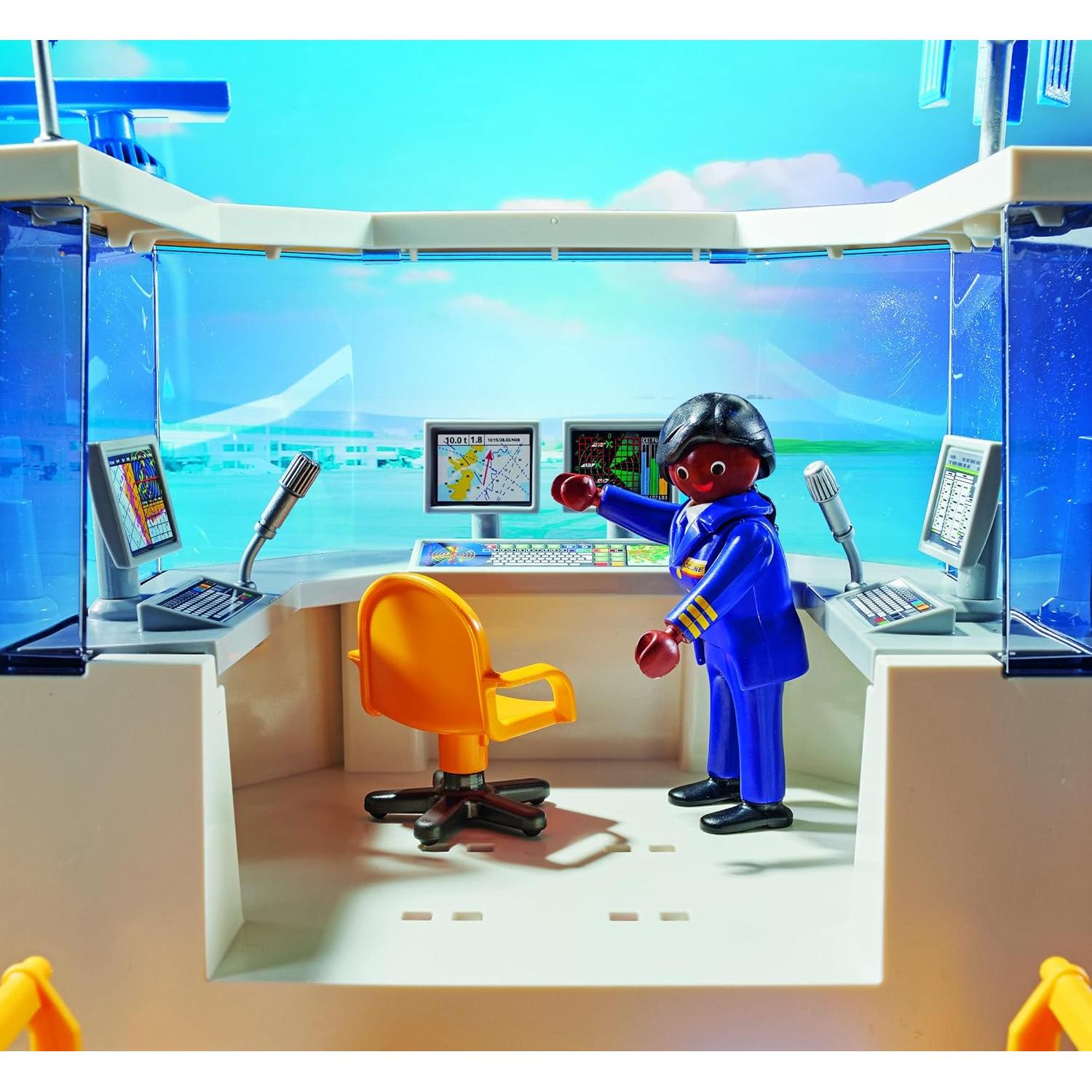 PLAYMOBIL Aeropuerto City Action 71153 con Avión 146 Piezas