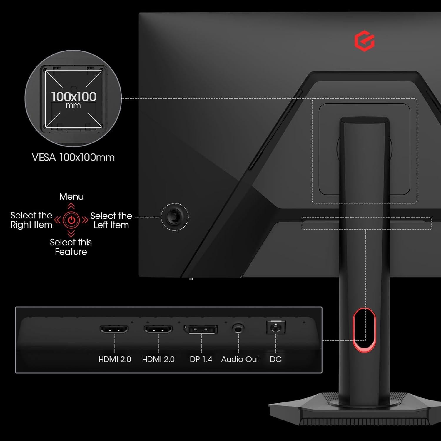 Monitor KOORUI 27" QHD 1ms 200Hz Mini-LED Ajustable