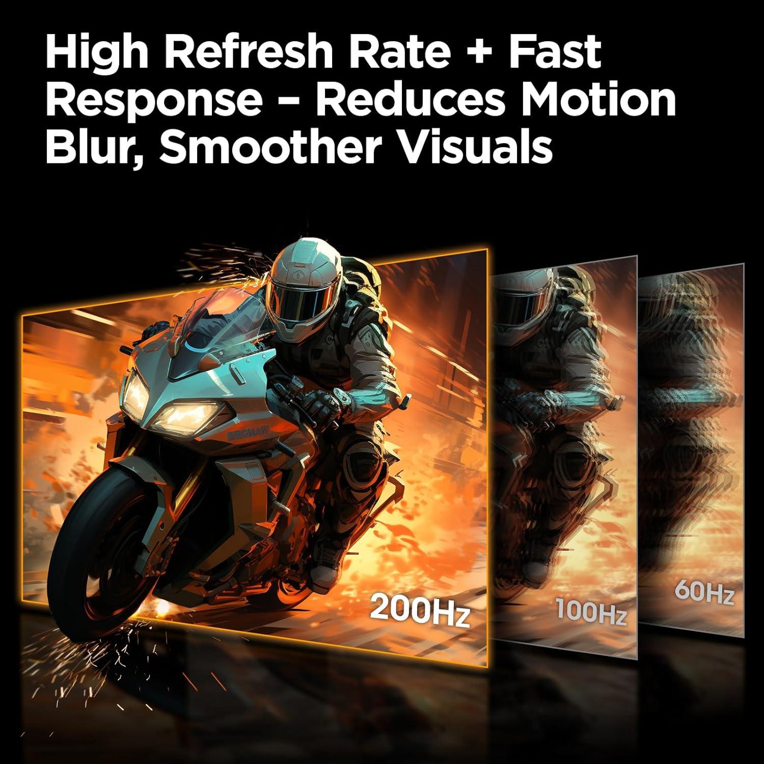 Monitor de Juegos KOORUI 27" QHD 200Hz 1ms IPS FreeSync