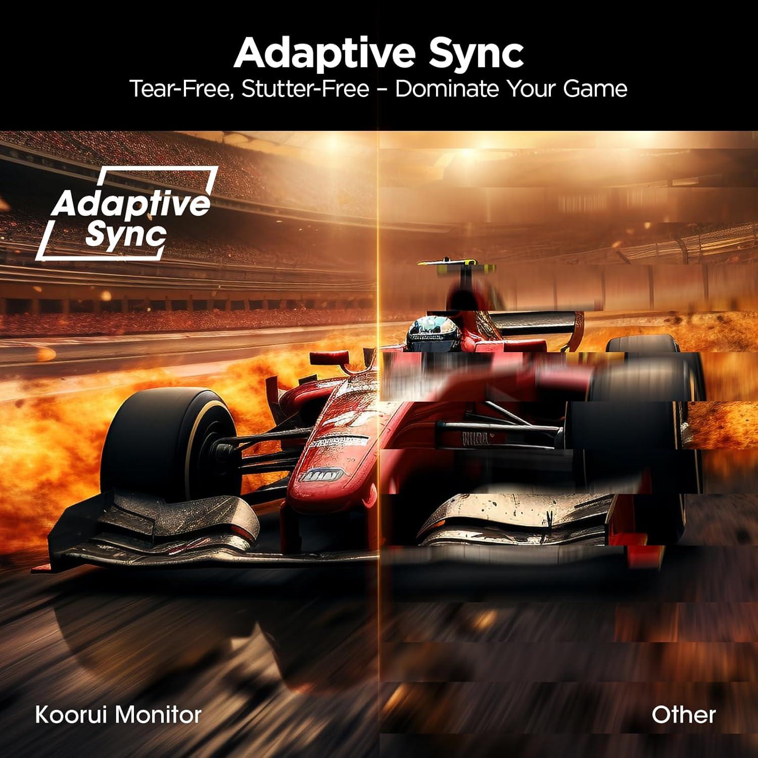 Monitor de Juegos KOORUI 27" QHD 200Hz 1ms IPS FreeSync