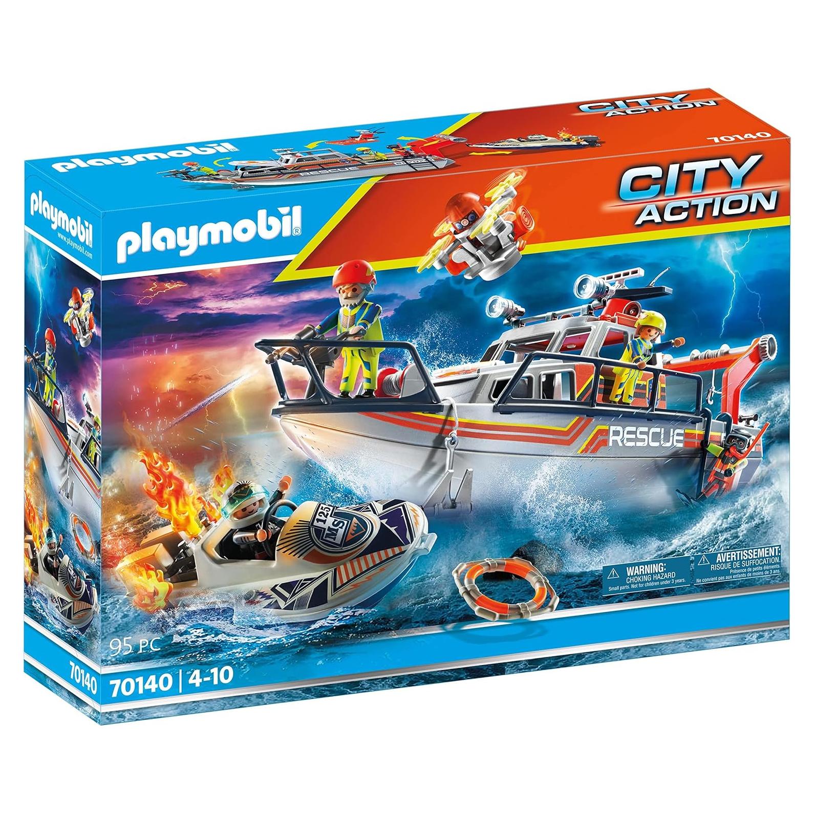 Set Rescate de Incendios Playmobil 70140 con Motonieve