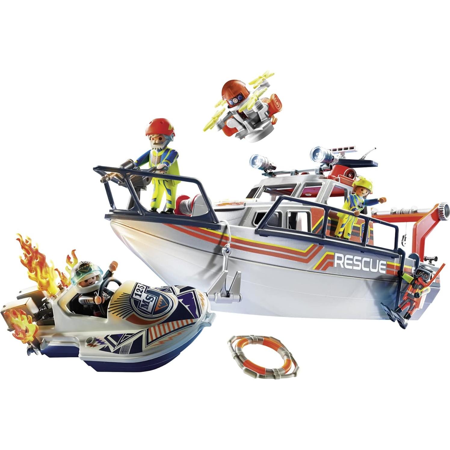 Set Rescate de Incendios Playmobil 70140 con Motonieve