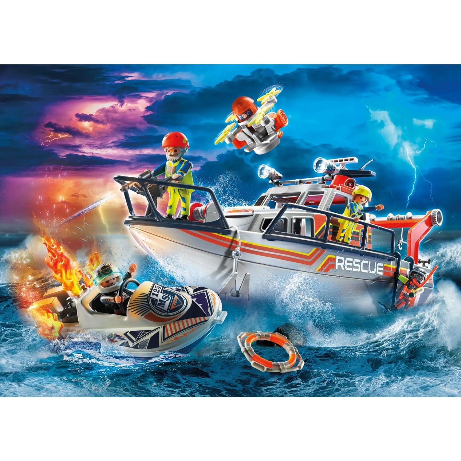 Set Rescate de Incendios Playmobil 70140 con Motonieve