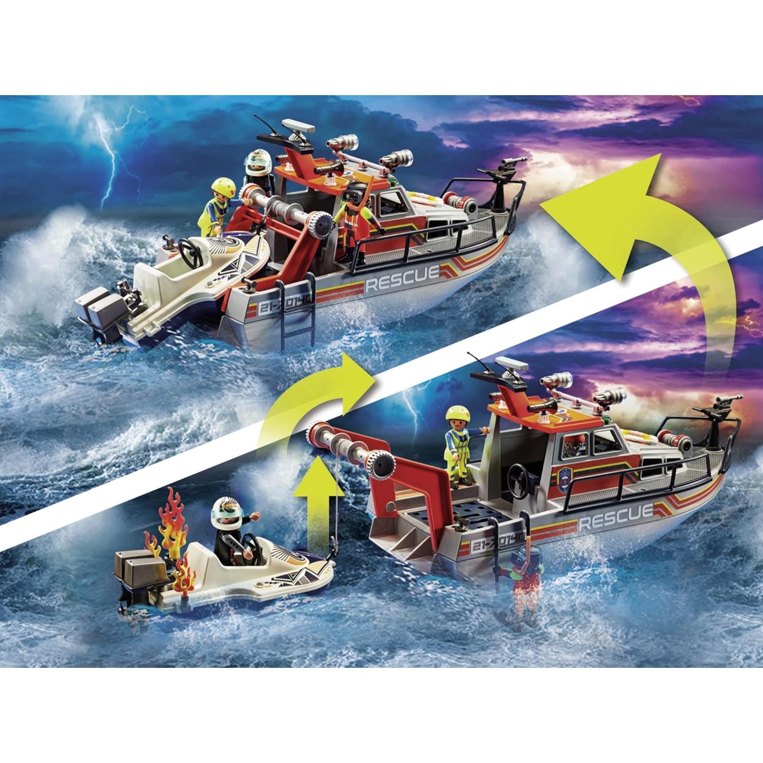 Set Rescate de Incendios Playmobil 70140 con Motonieve
