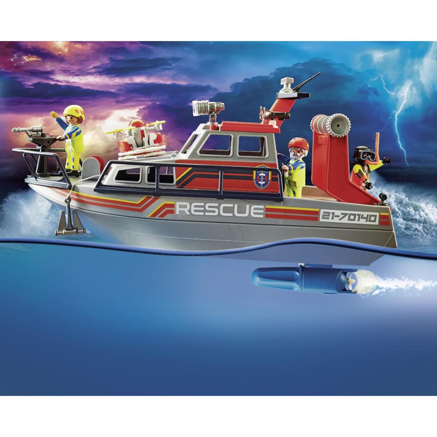 Set Rescate de Incendios Playmobil 70140 con Motonieve