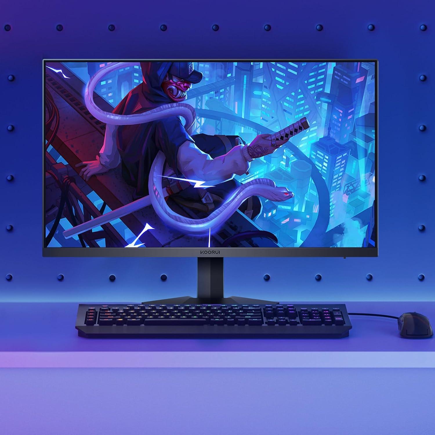 Monitor de Juegos KOORUI 27" FHD 240Hz 1ms Negro GN02