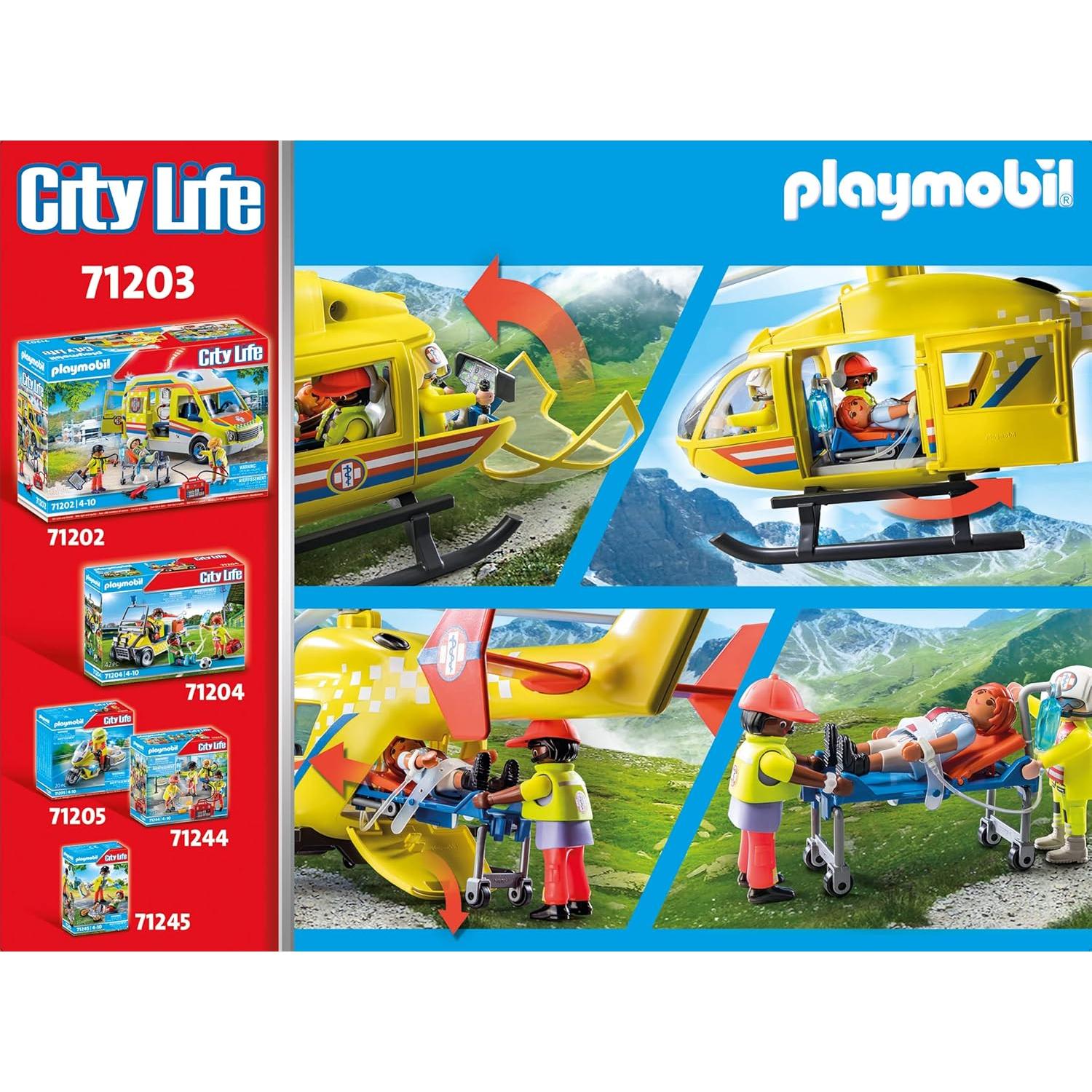 Helicóptero Médico Playmobil 71203 con Accesorios