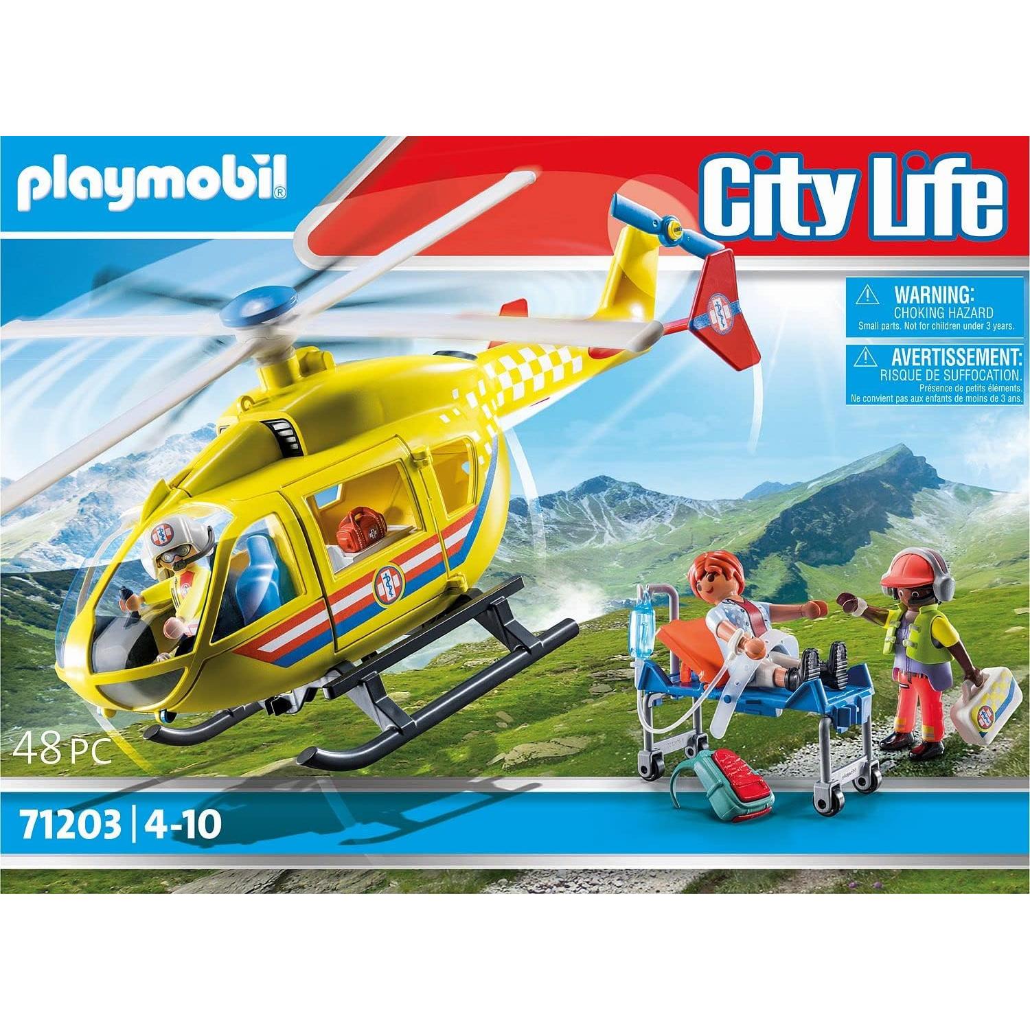 Helicóptero Médico Playmobil 71203 con Accesorios