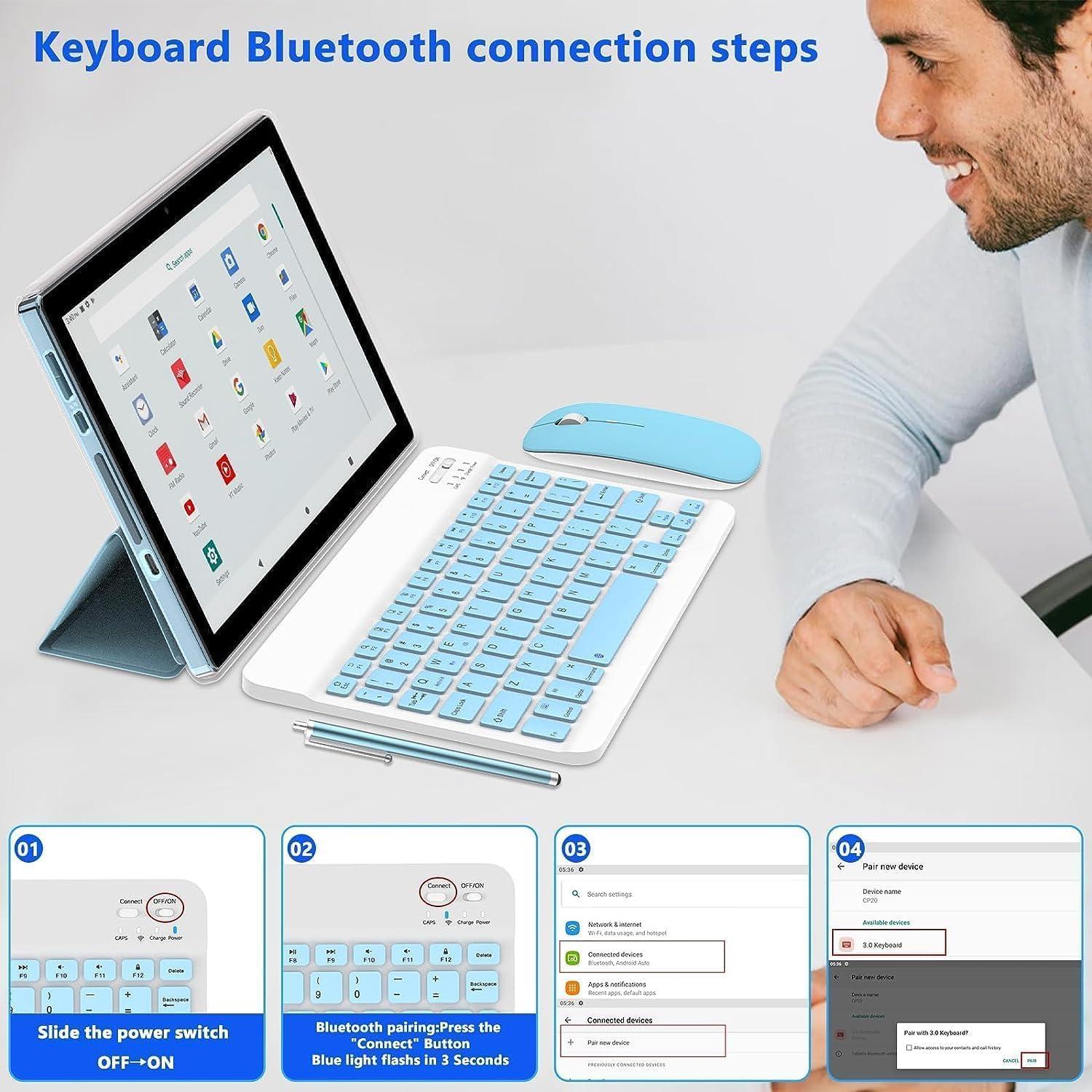 Tableta 2 en 1 ZZB ZB10 10" Android 14, 6GB RAM, 32GB ROM