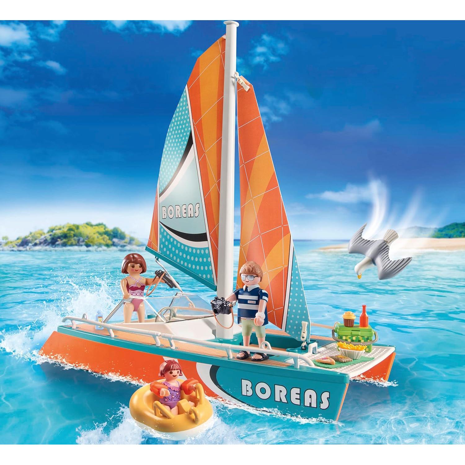 Catamarán Playmobil 71043 con 3 Figuras y Accesorios