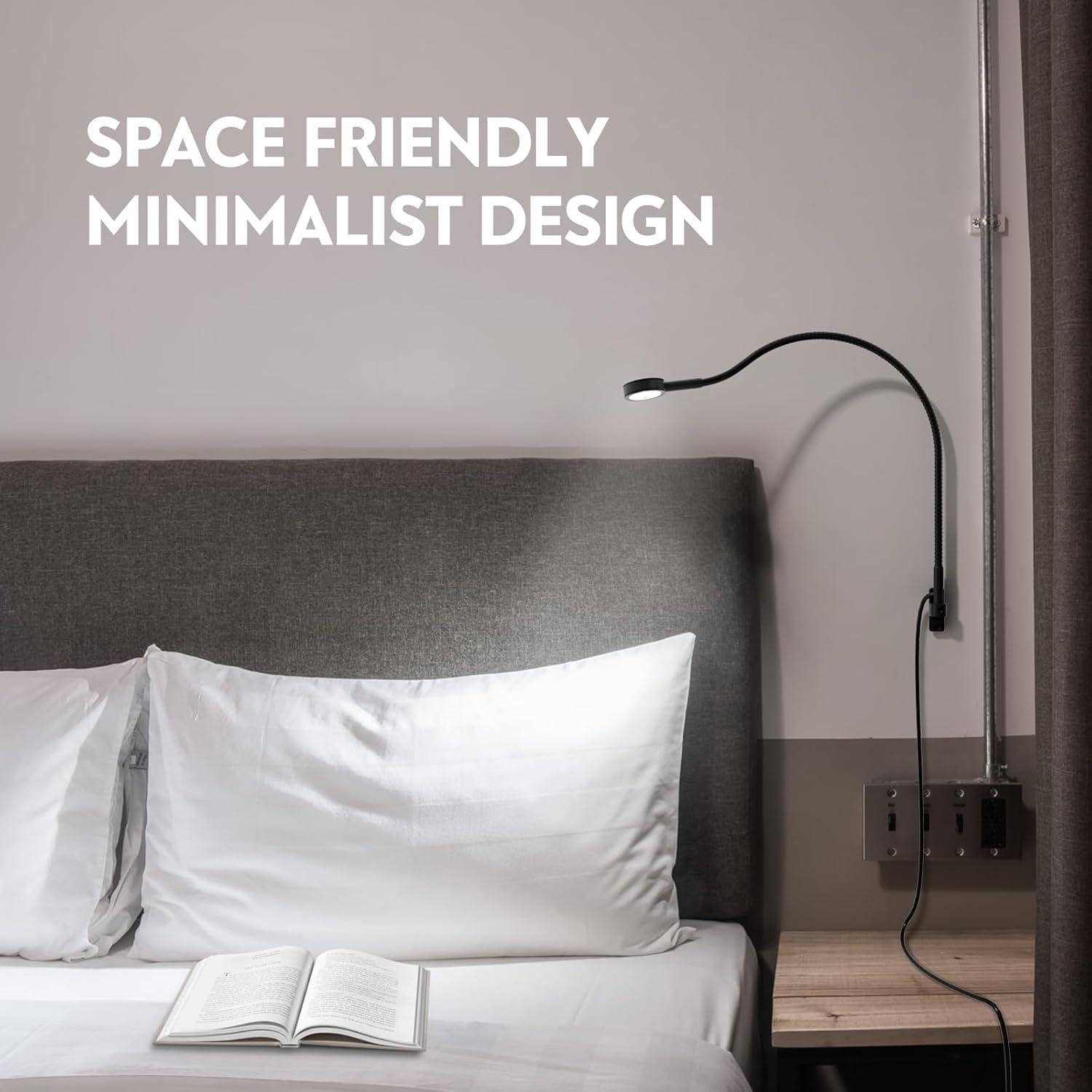 Lámpara de Lectura LED Acegoo Minimalista Montada en Pared 21 cm