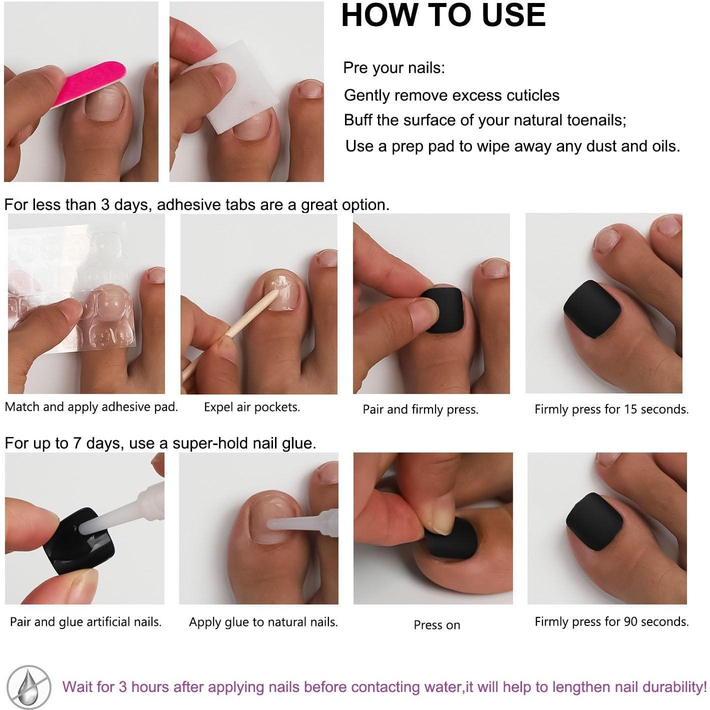 Uñas Postizas Cortas Genéricas Punta Francesa Plateada 24 Pzas