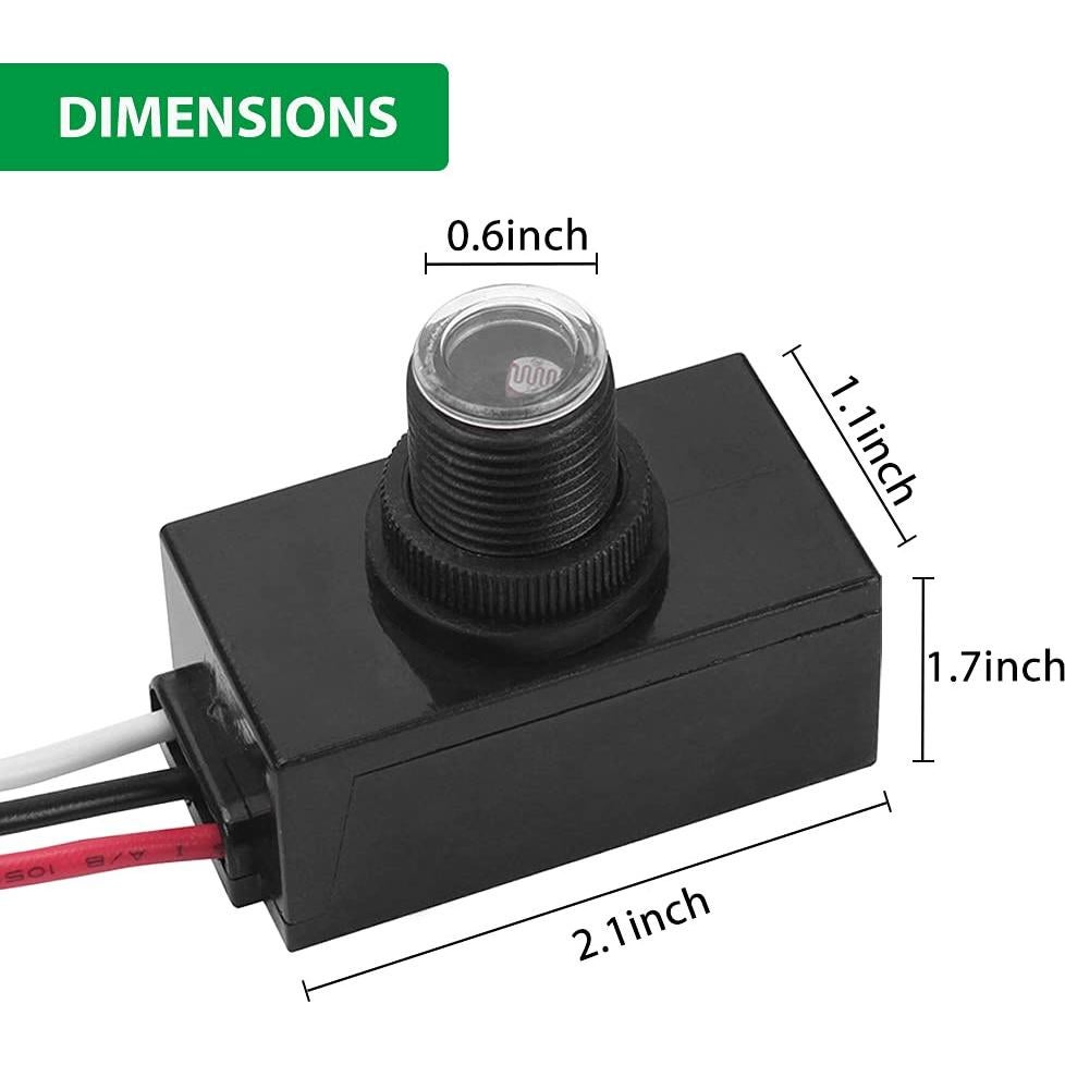 Sensor de Luz Fotocélula LIPU LP-403C para Exterior 1000W