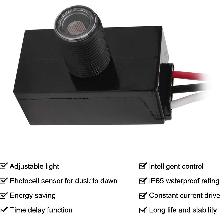 Sensor de Luz Fotocélula LIPU LP-403C para Exterior 1000W