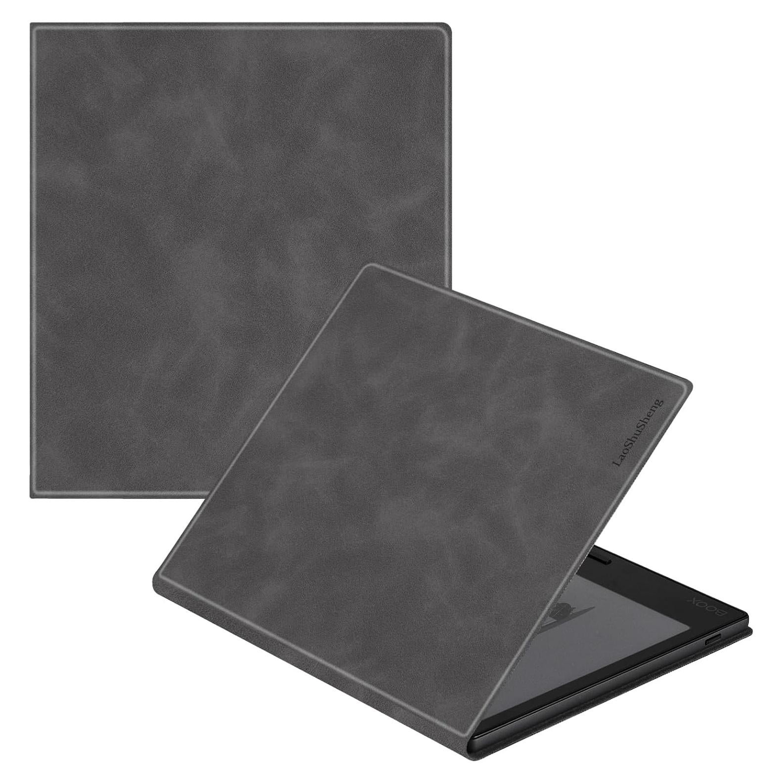 Funda Magnética Onyx Boox Go 7 Color - Cuero Ultra Delgado Gris