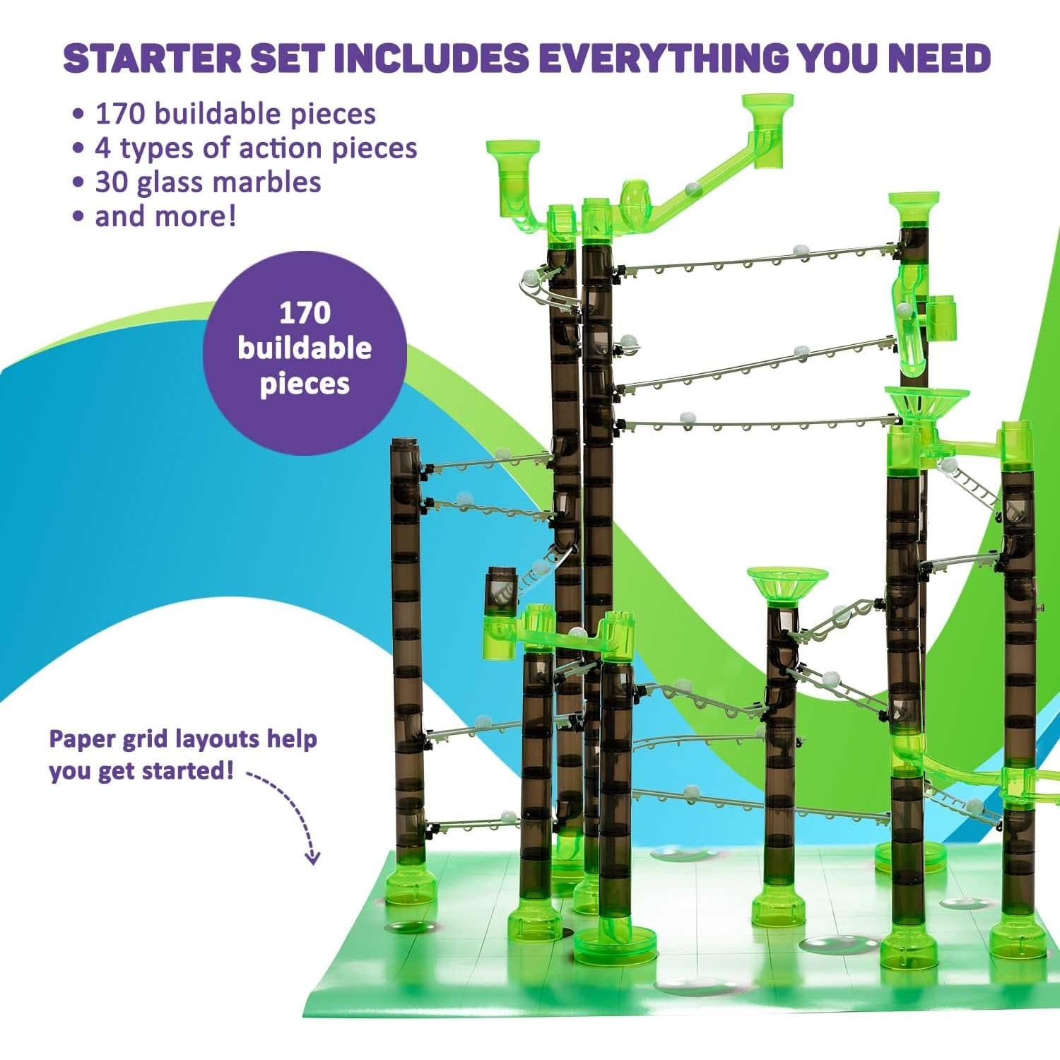 Juego de Canicas Marble Genius 200 Piezas para Niños 8+