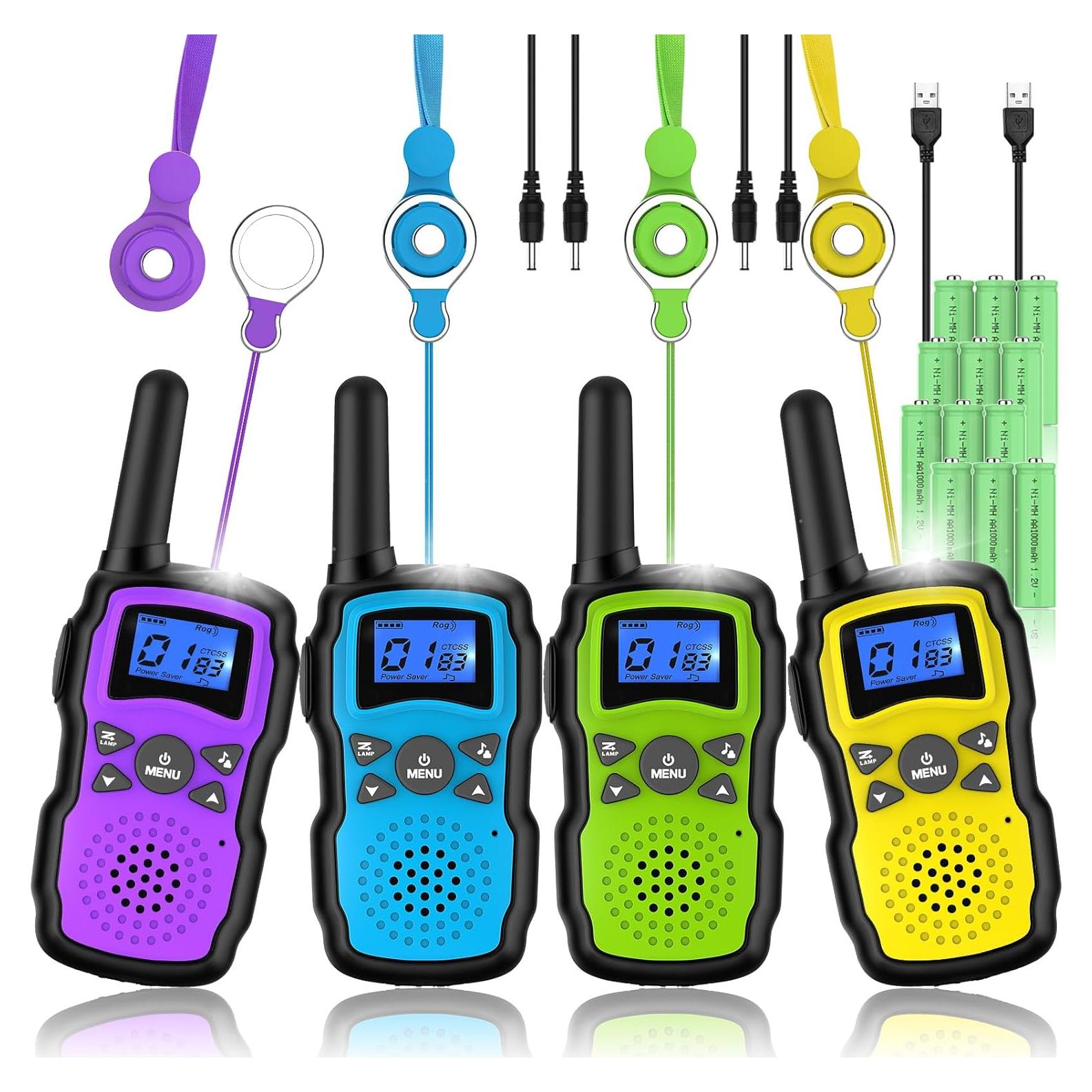 Walkie Talkies WisHouse Recargables 4 Pzs Largo Alcance