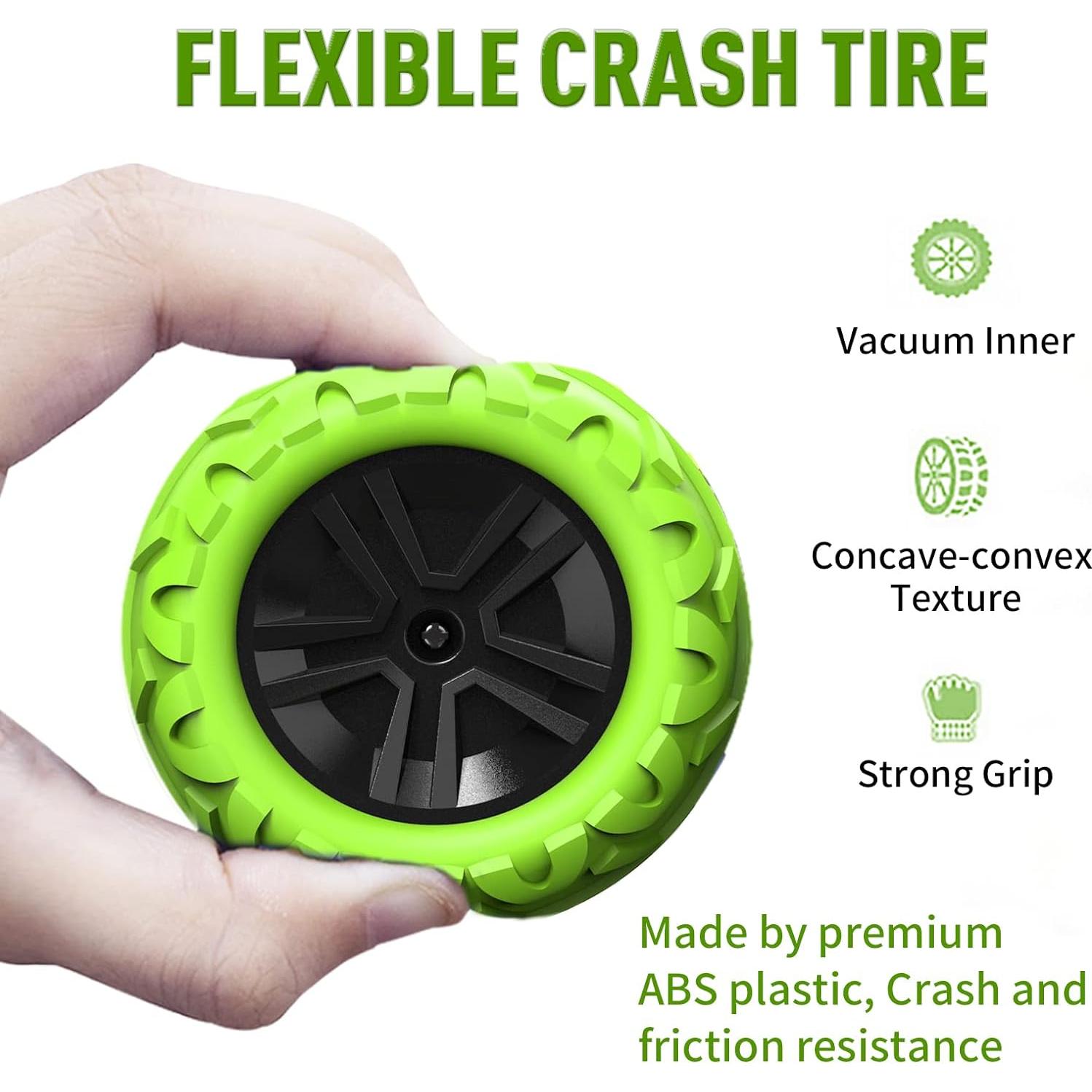 Coche RC Acrobático Amicool 4WD Verde para Niños 3-12 Años