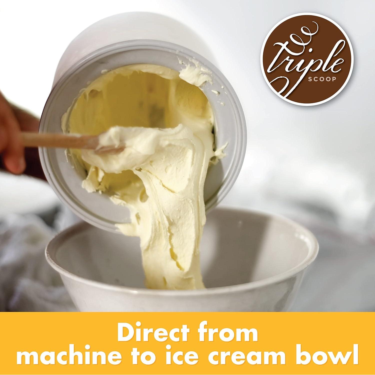 Mezcla Inicial de Helado Premium Triple Scoop 389g - Pastel de Cumpleaños