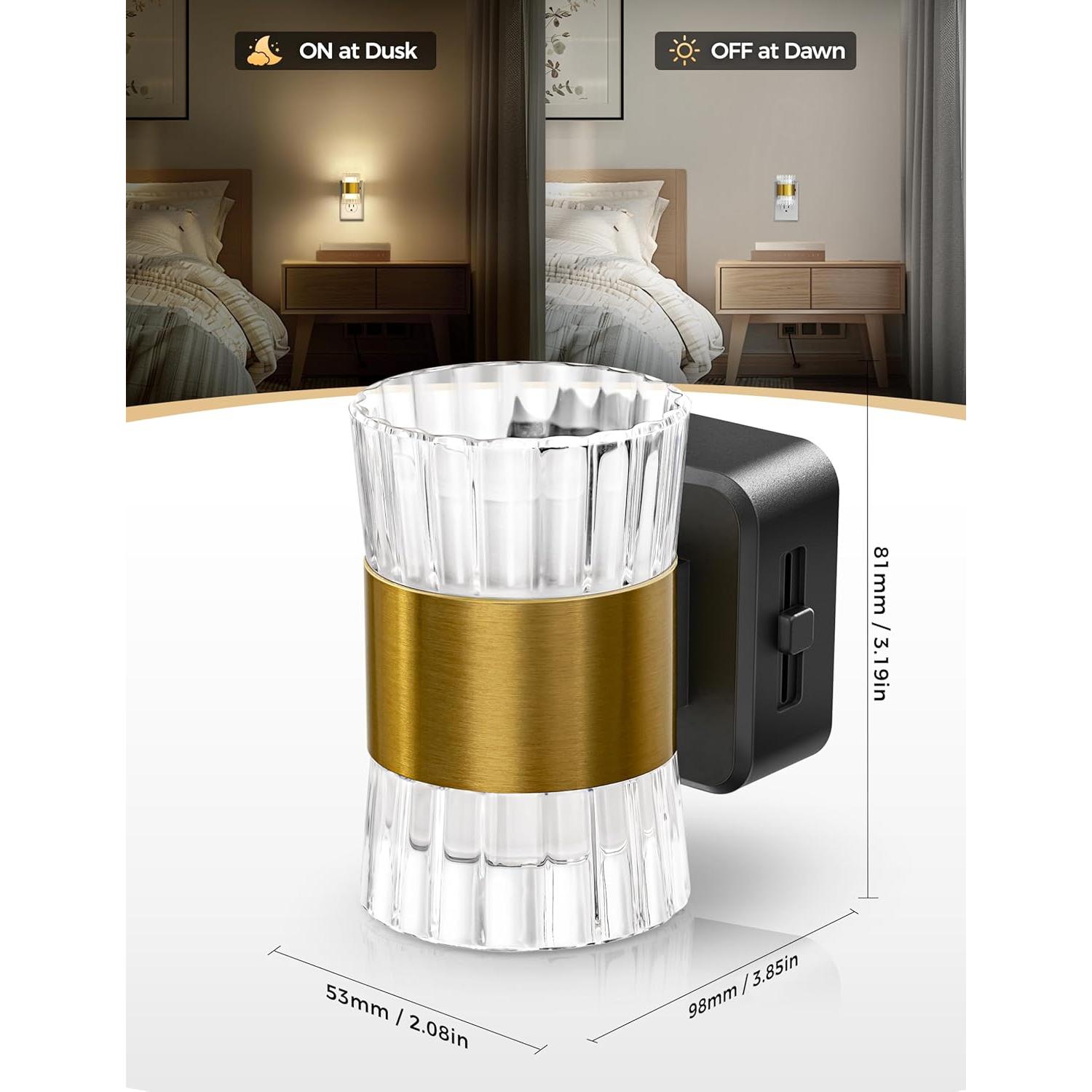 Luz Nocturna LED Enchufable DORESshop Regulable 0-100LM