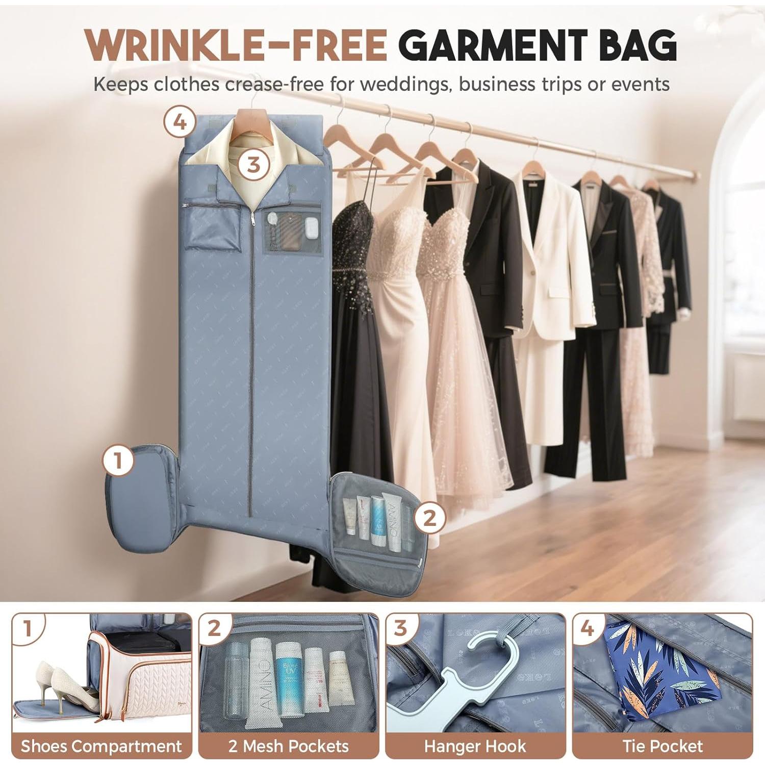 Bolsa Duffle Convertible 4 en 1 para Mujeres - Albaricoque