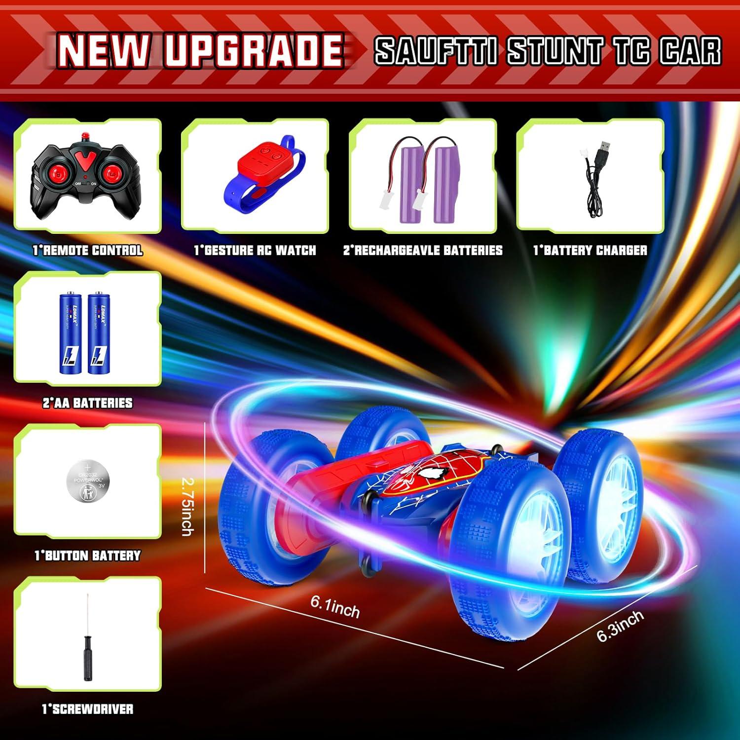 Coche RC Acrobático SAUFTTI Control Gestos 4WD Azul