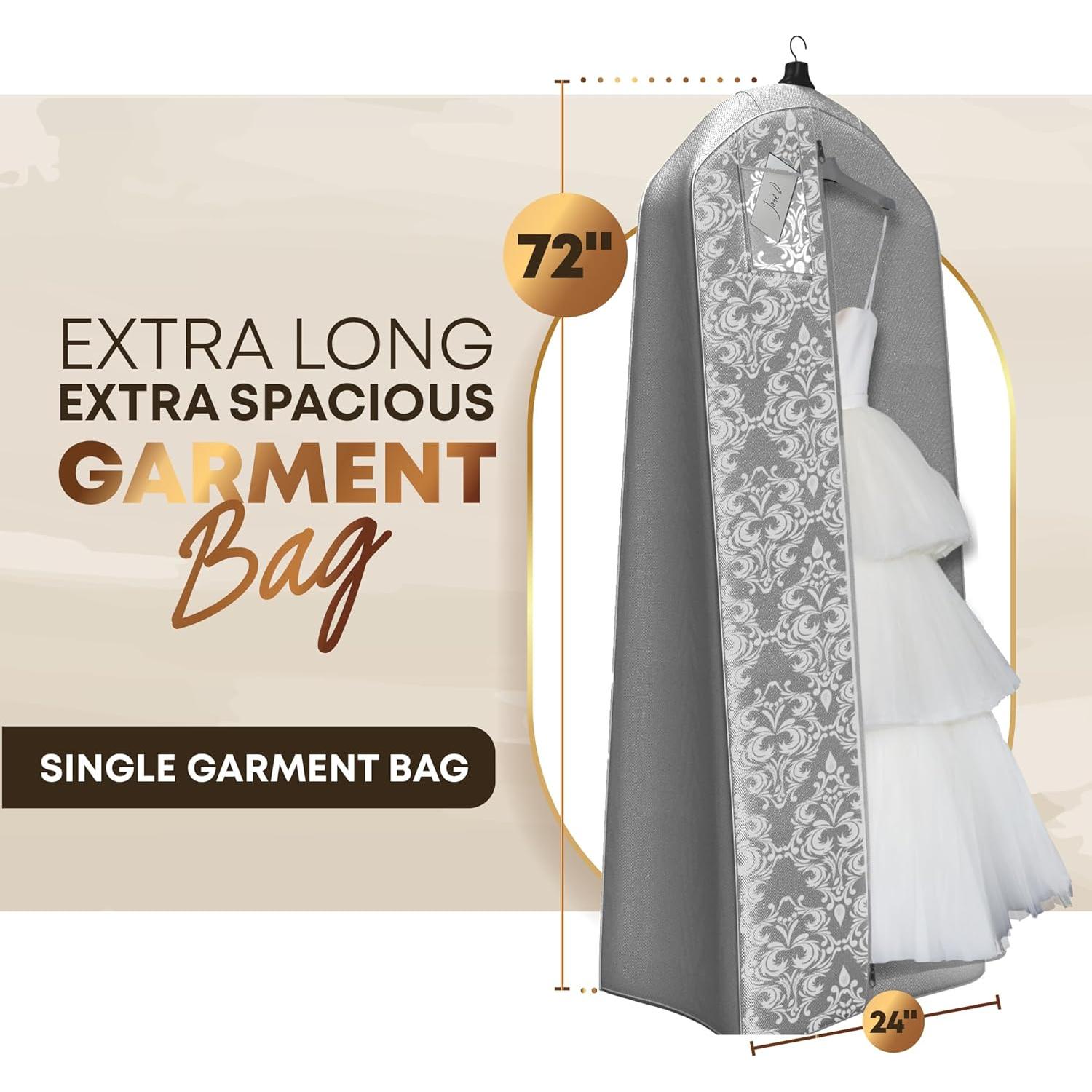 Bolsa de Vestido de Novia Tu Bolsa 183 cm Gris Damask