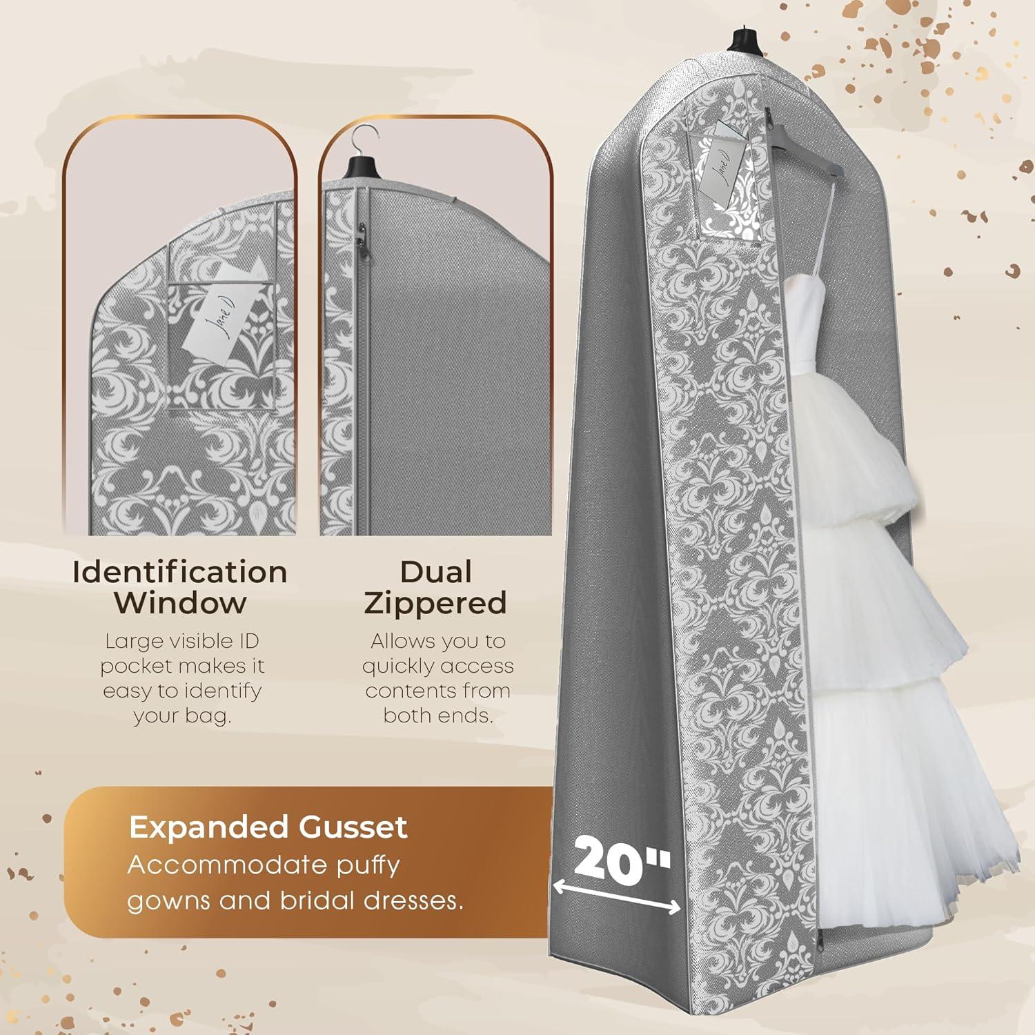 Bolsa de Vestido de Novia Tu Bolsa 183 cm Gris Damask