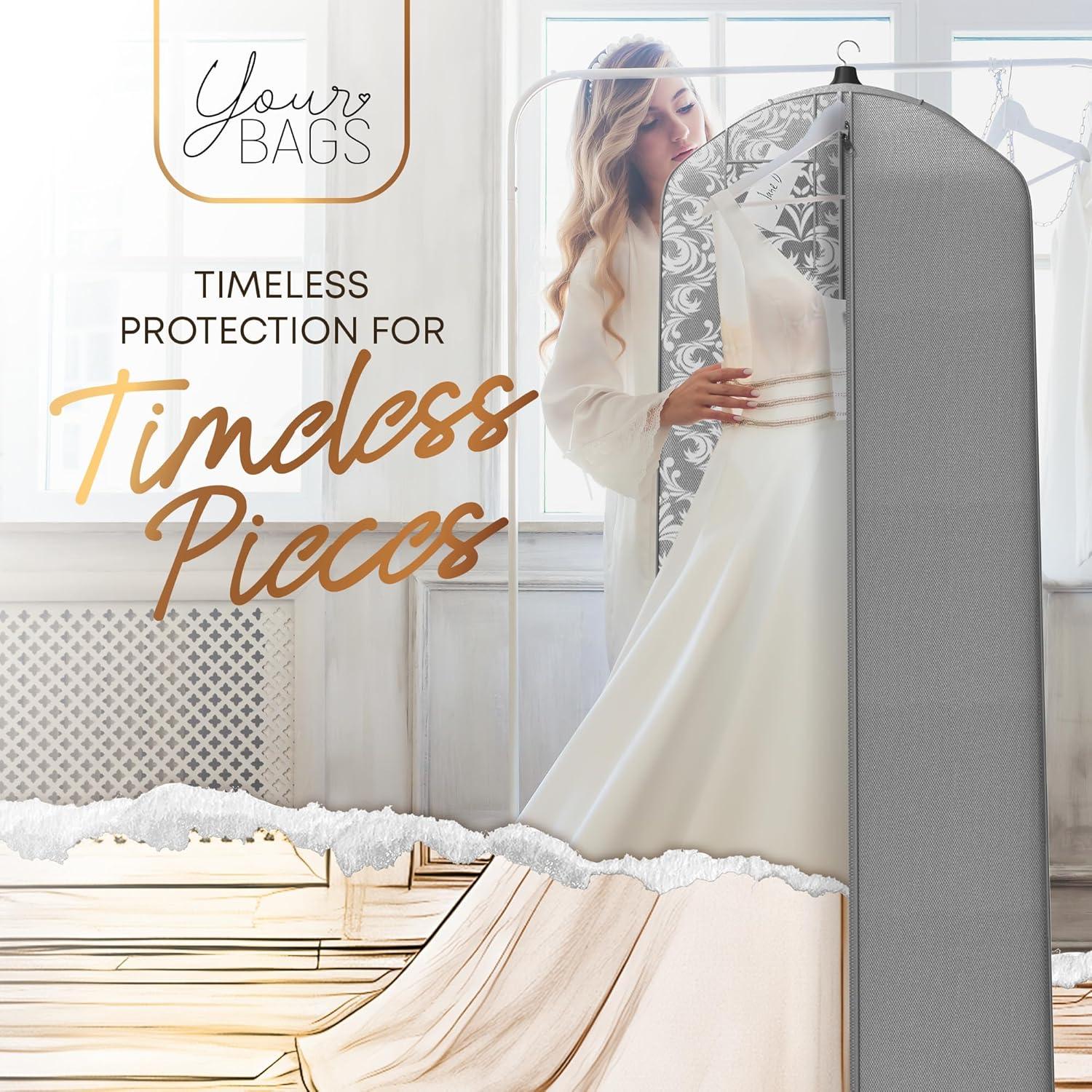 Bolsa de Vestido de Novia Tu Bolsa 183 cm Gris Damask